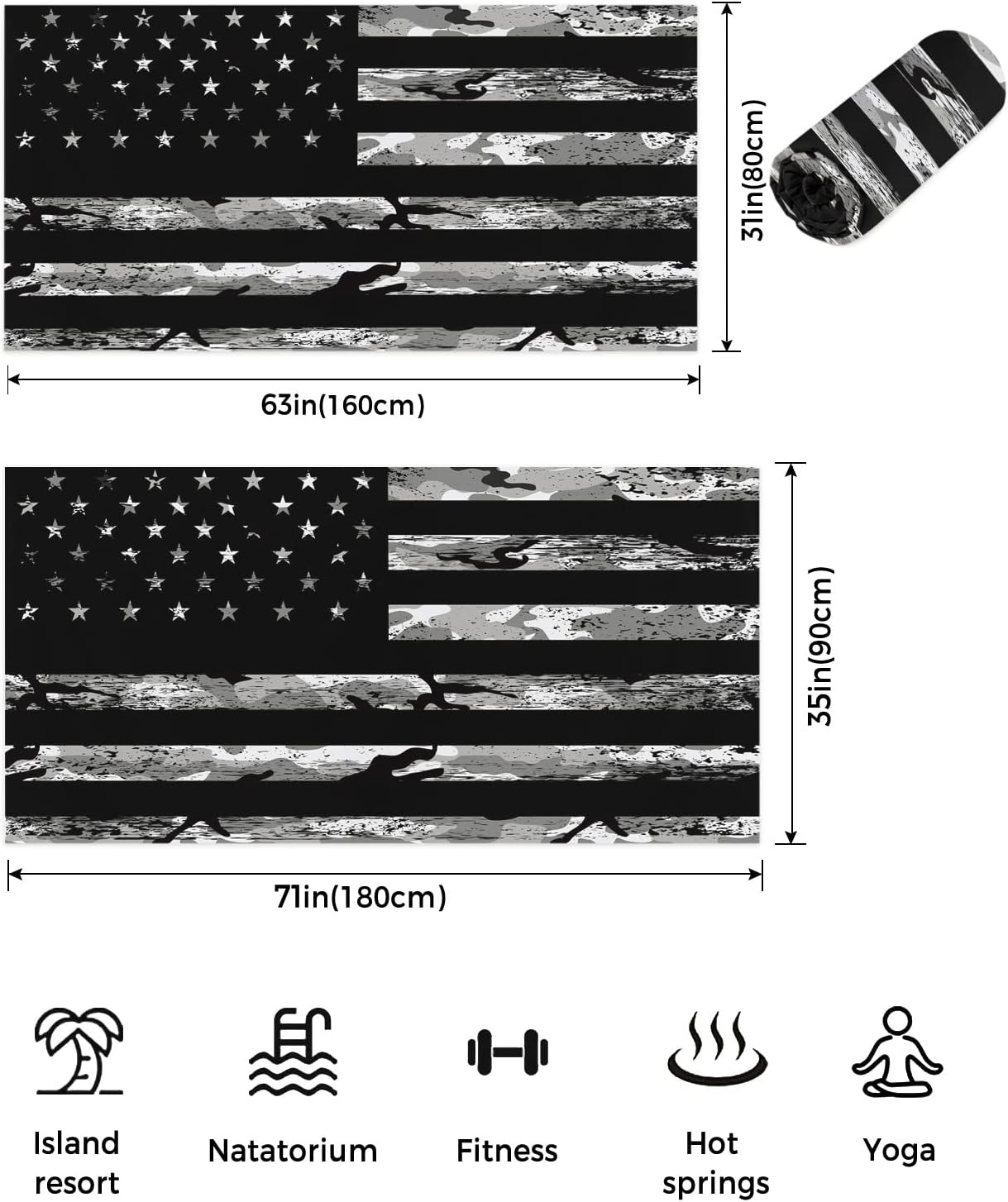 Chees D Zone Independence Day Beach Towel