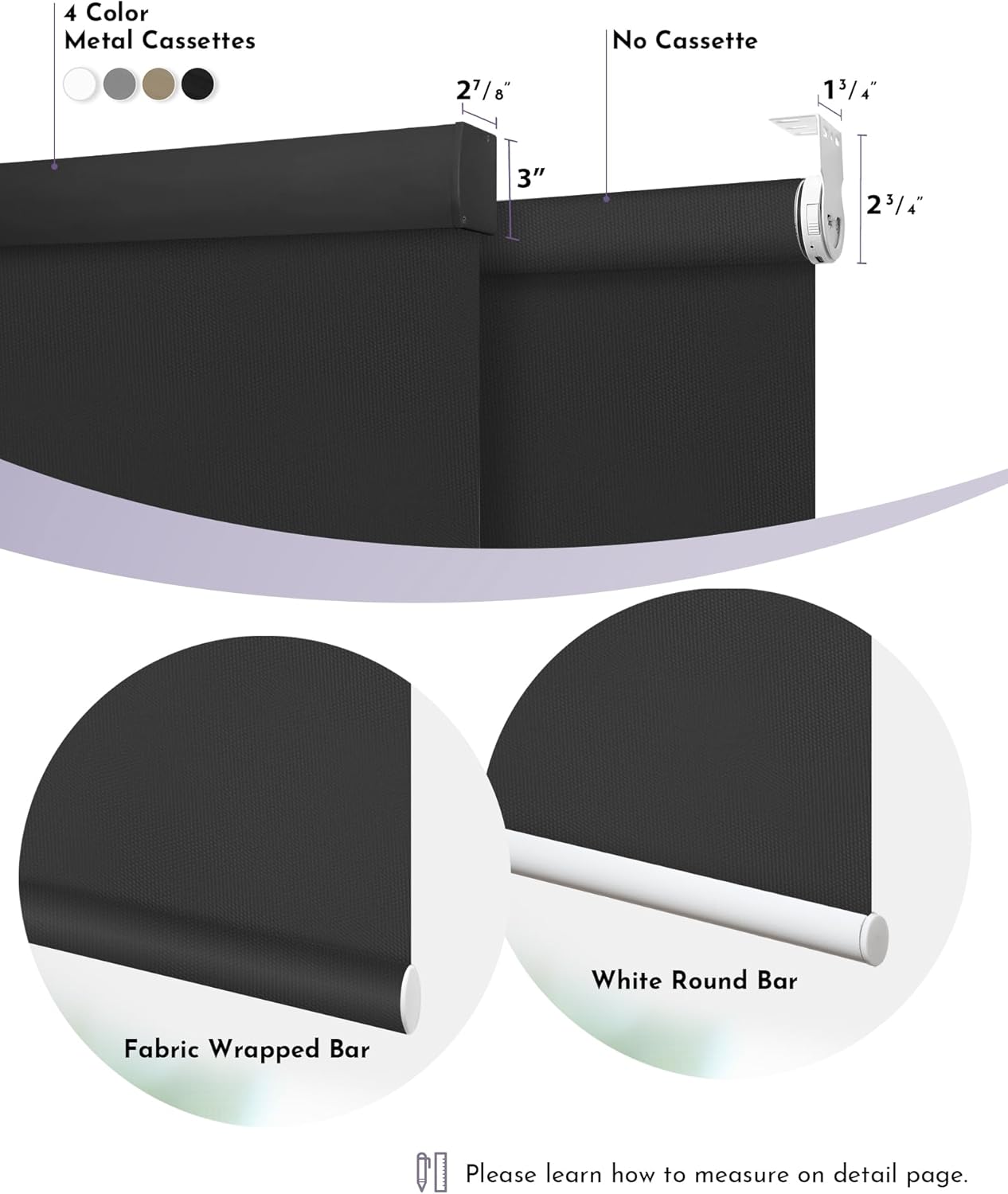 Graywind Motorized Roller Shades with Remote Control and Valance