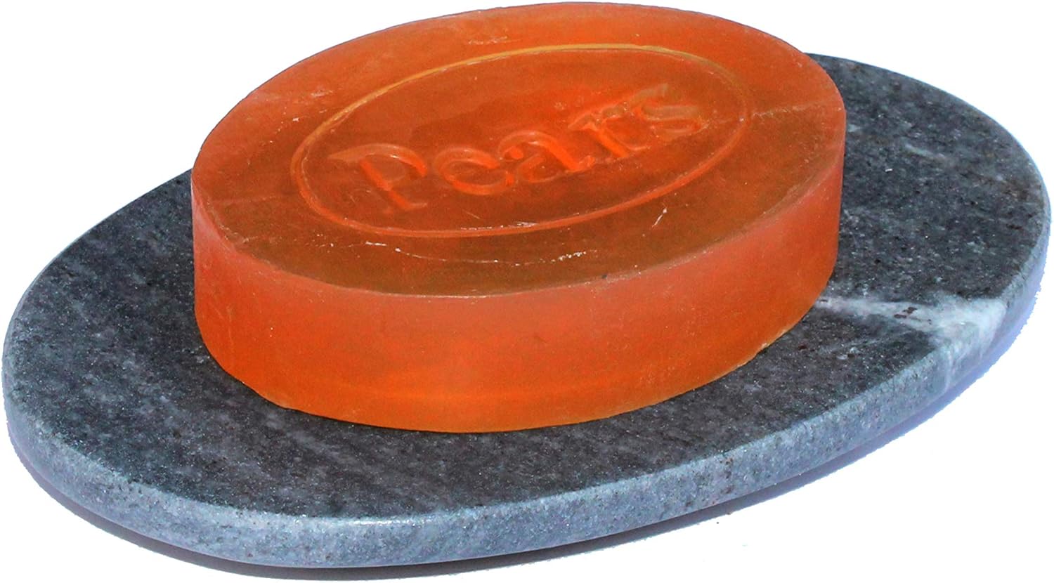 KLEO Natural Black Stoneware Soap Dish Oval Shape