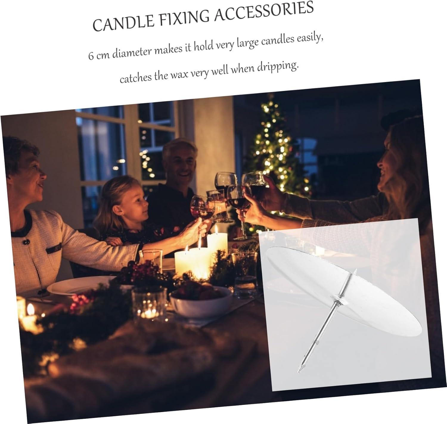 MAGICLULU 8-Piece Silver Candle Holder Set
