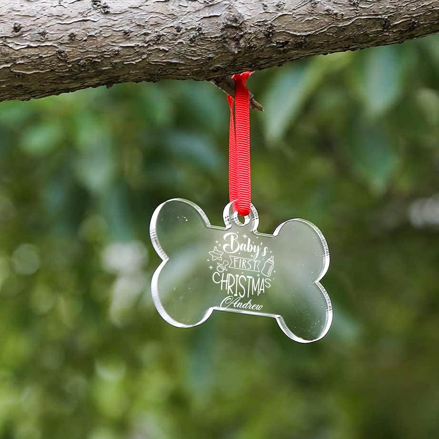 Personalized Babys First Christmas Ornament 2024