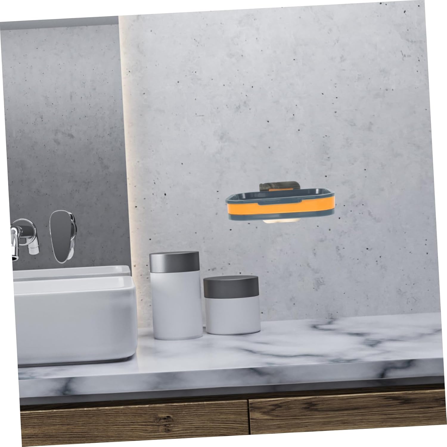 2Pcs Suction Cup Soap Dish for Bathroom Kitchen