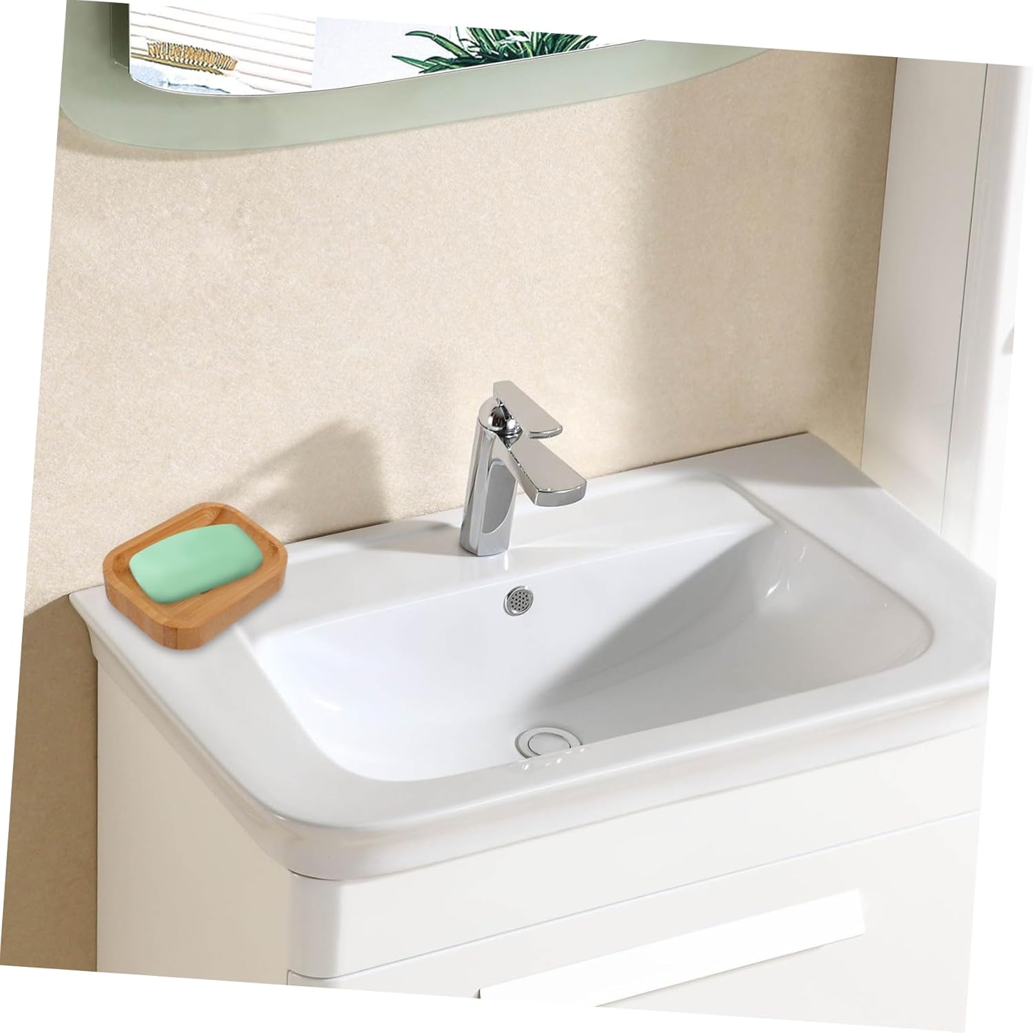 Holibanna Natural Soap Dish with Draining Design