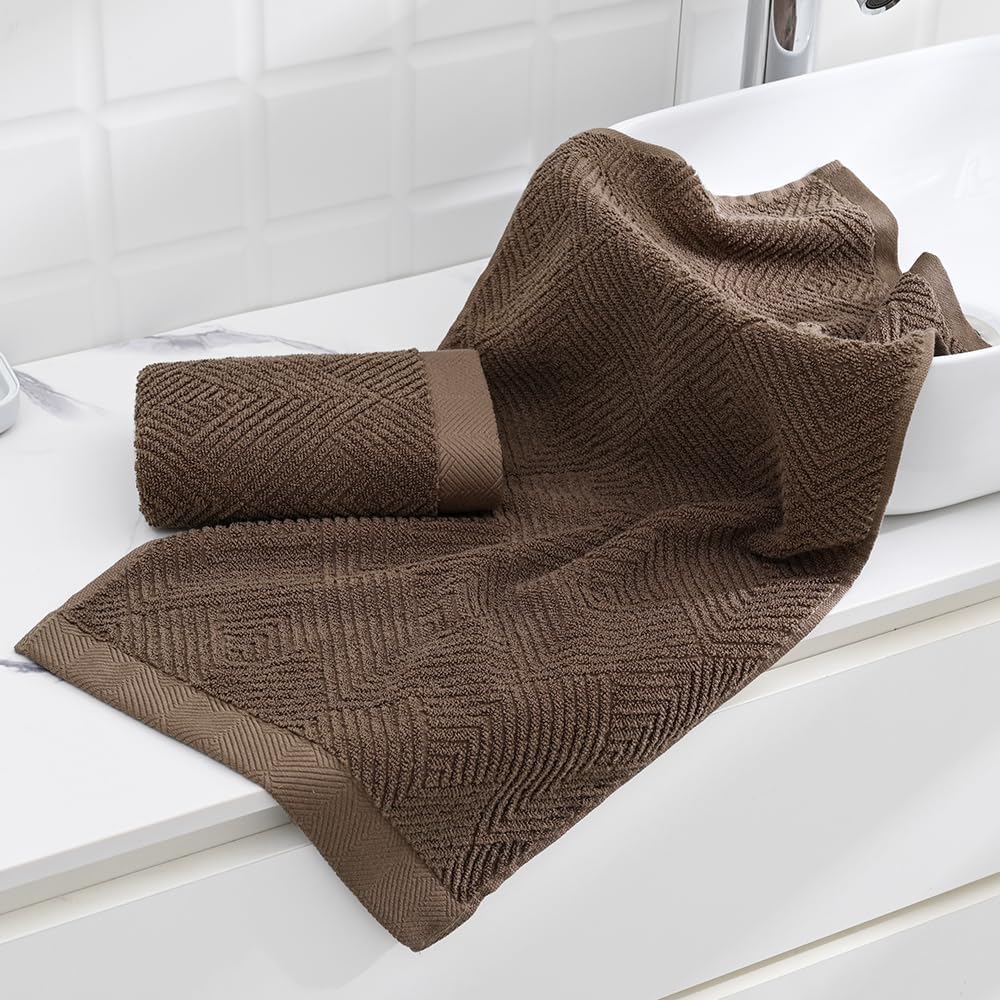 Sense Gnosis Chocolate Hand Towel Set of 2