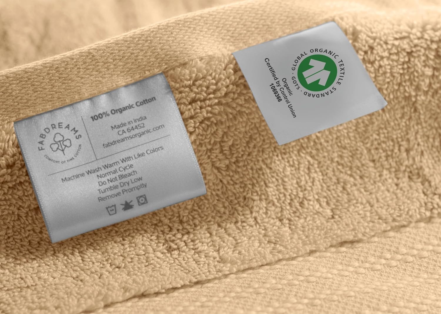 Fabdreams Organic Cotton Towel Set of 6