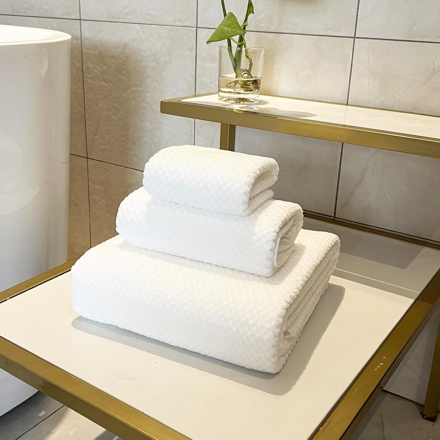 YTYC 29x59 Inch Extra Large Microfiber Towel Set - 6 Piece Quick Dry Soft