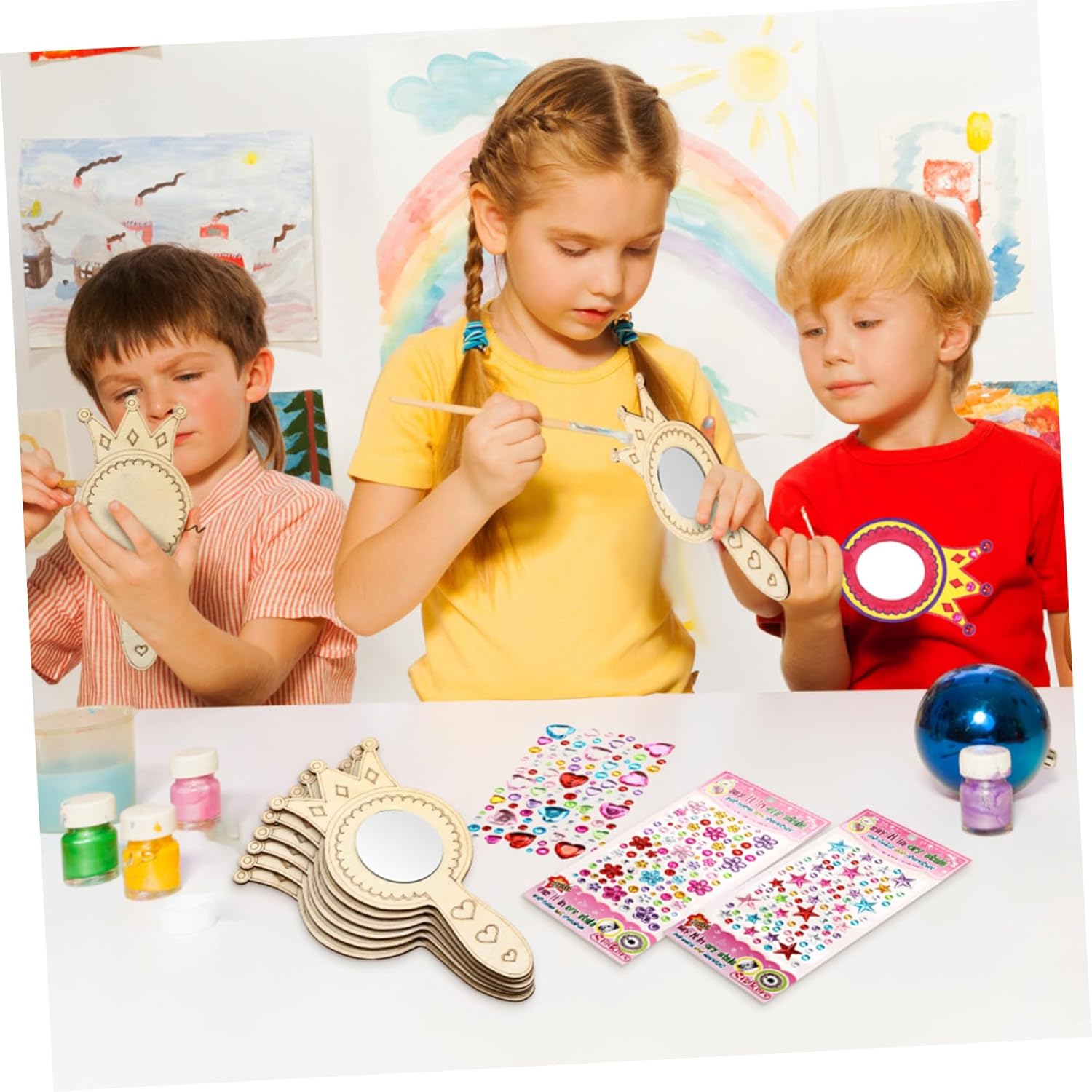 VOSAREA DIY Mirror Kit for Boys and Girls