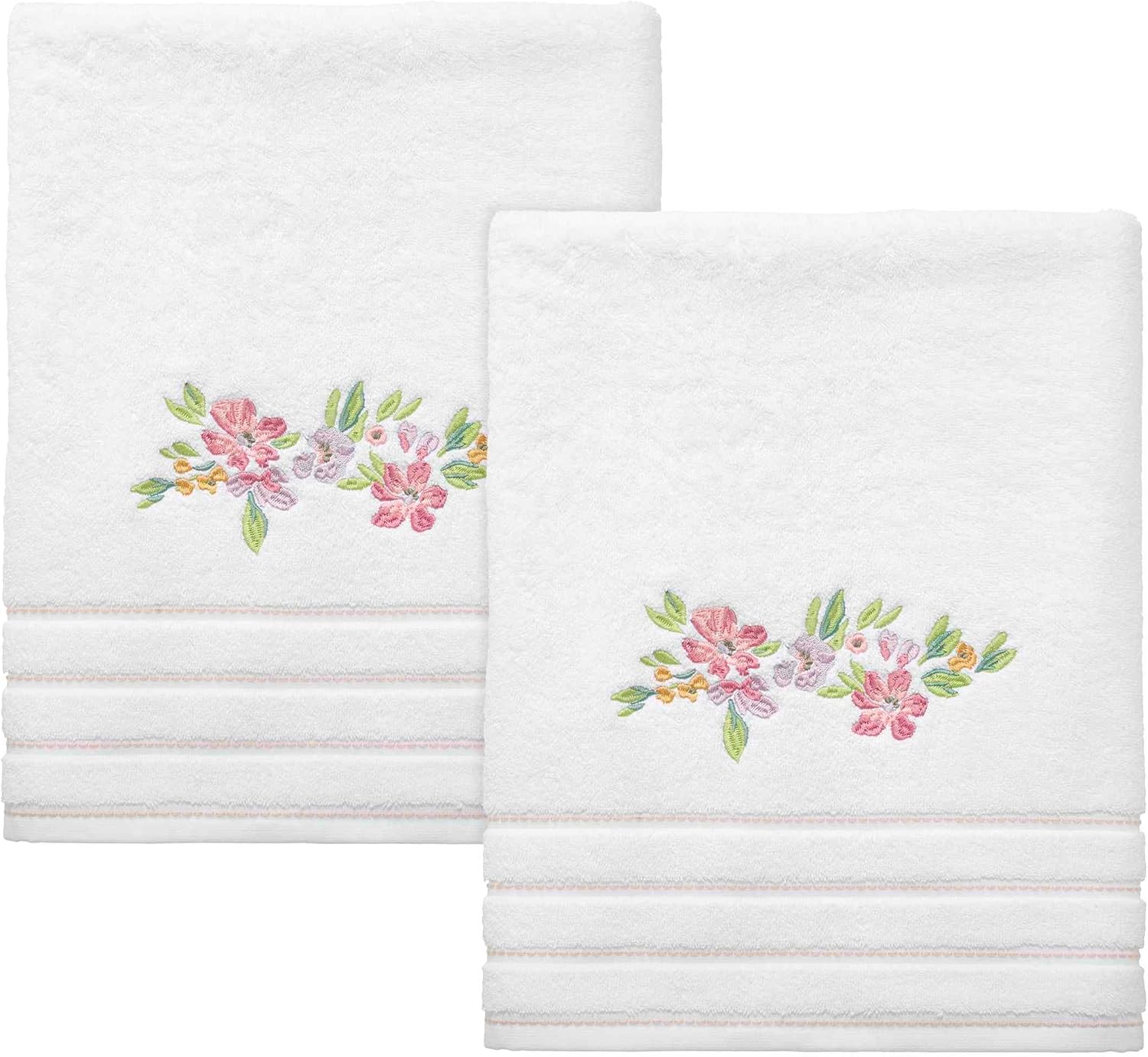 IZOD Bath Towel Set of 2 Floral Decor