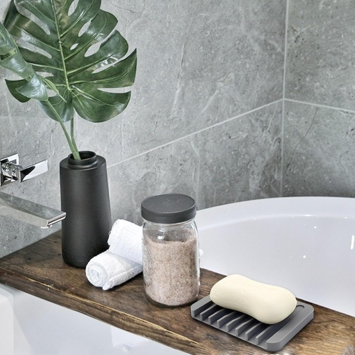 KETILZC Automatic Draining Soap Tray 2pcs