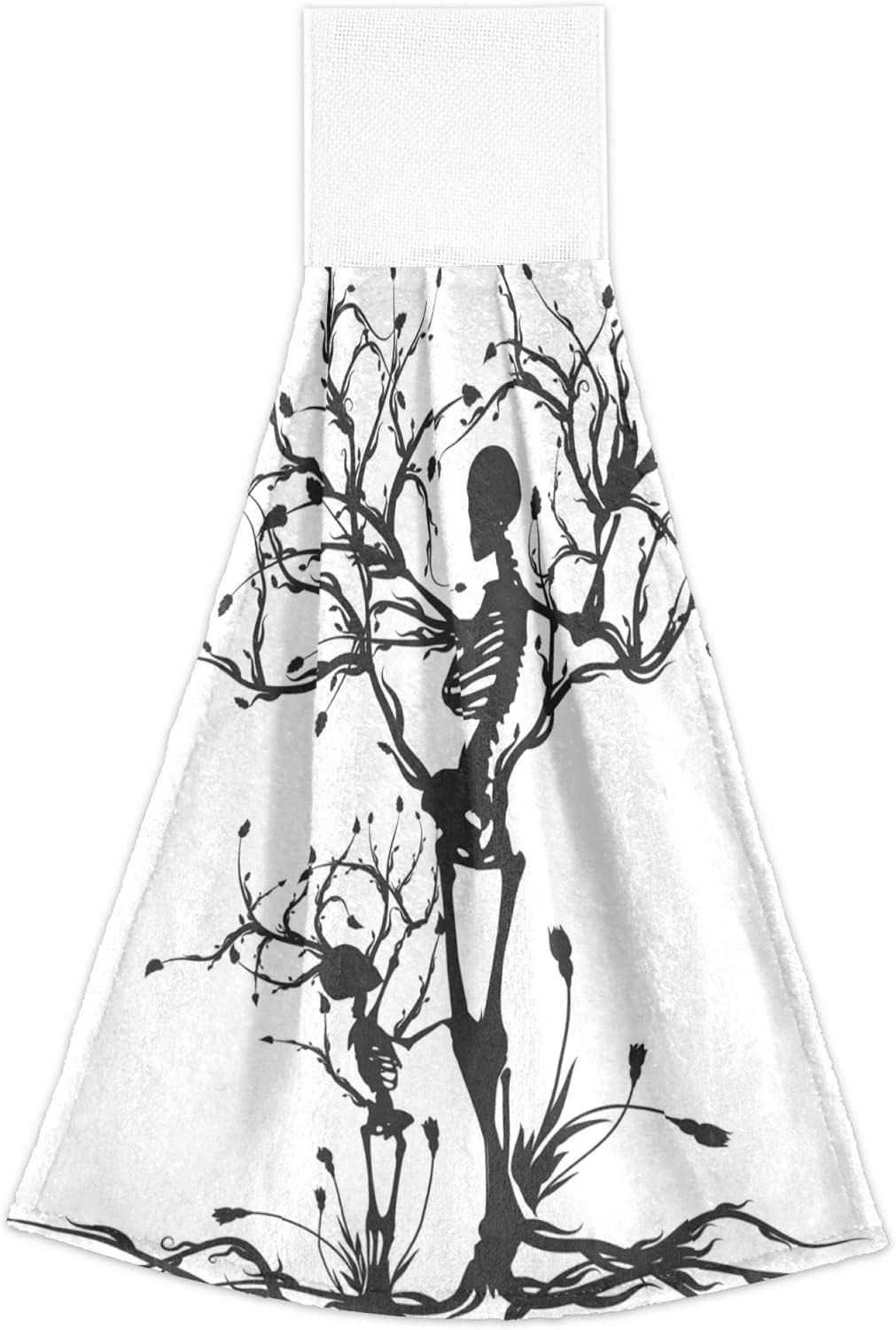 Aslsiy Skull Design Kitchen Towel Set of 2