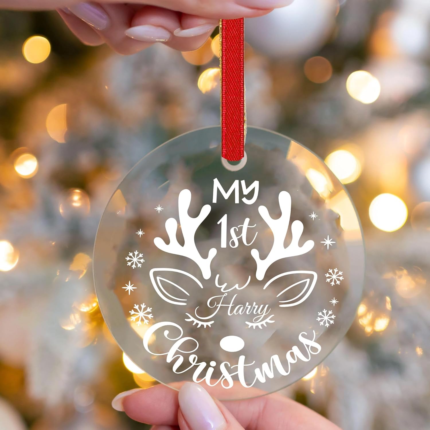 Jasilon Personalized Babys First Christmas Ornament 1