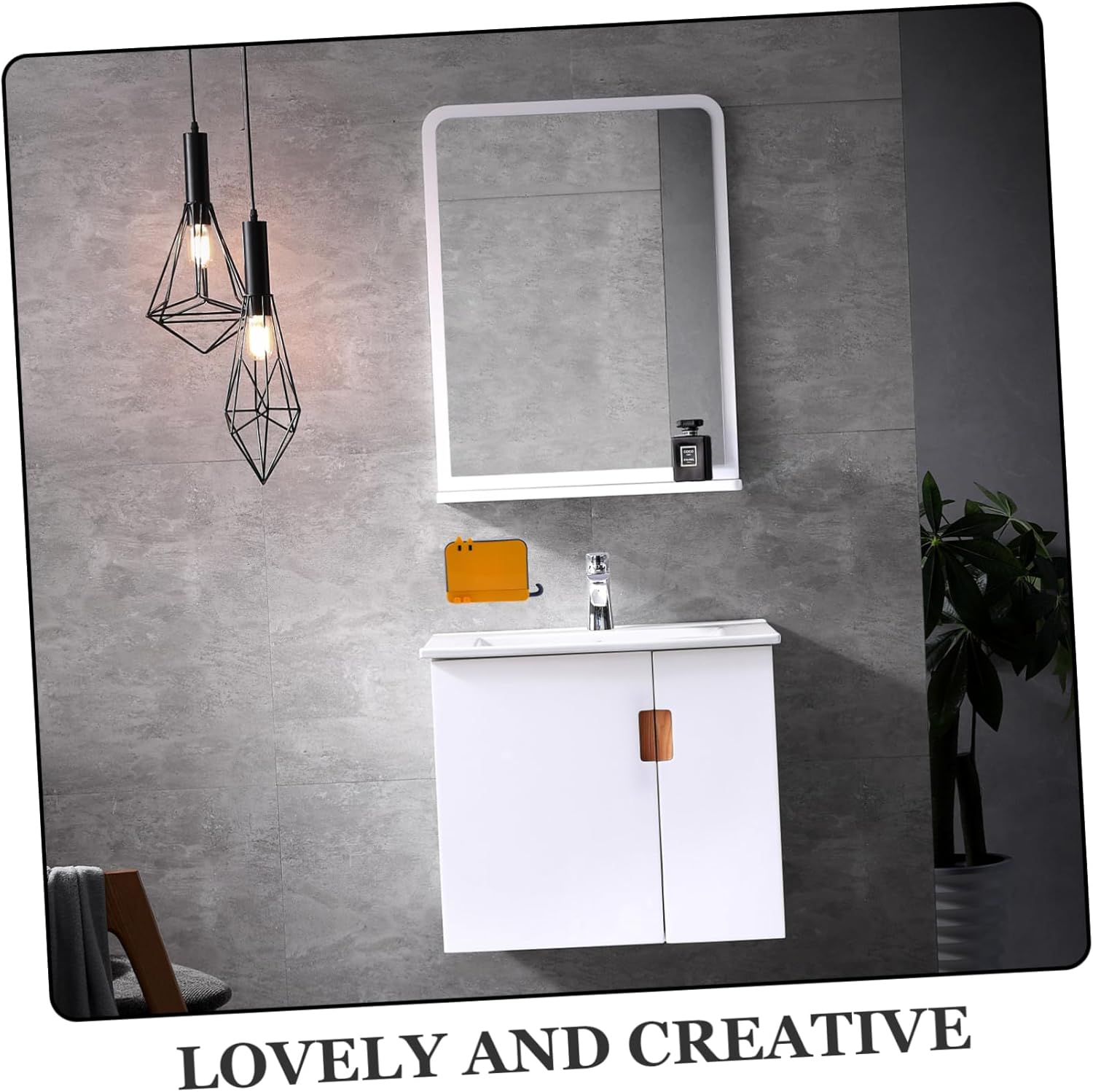 LIFKOME Wall Mounted Soap Dish with Lid Hook Holder