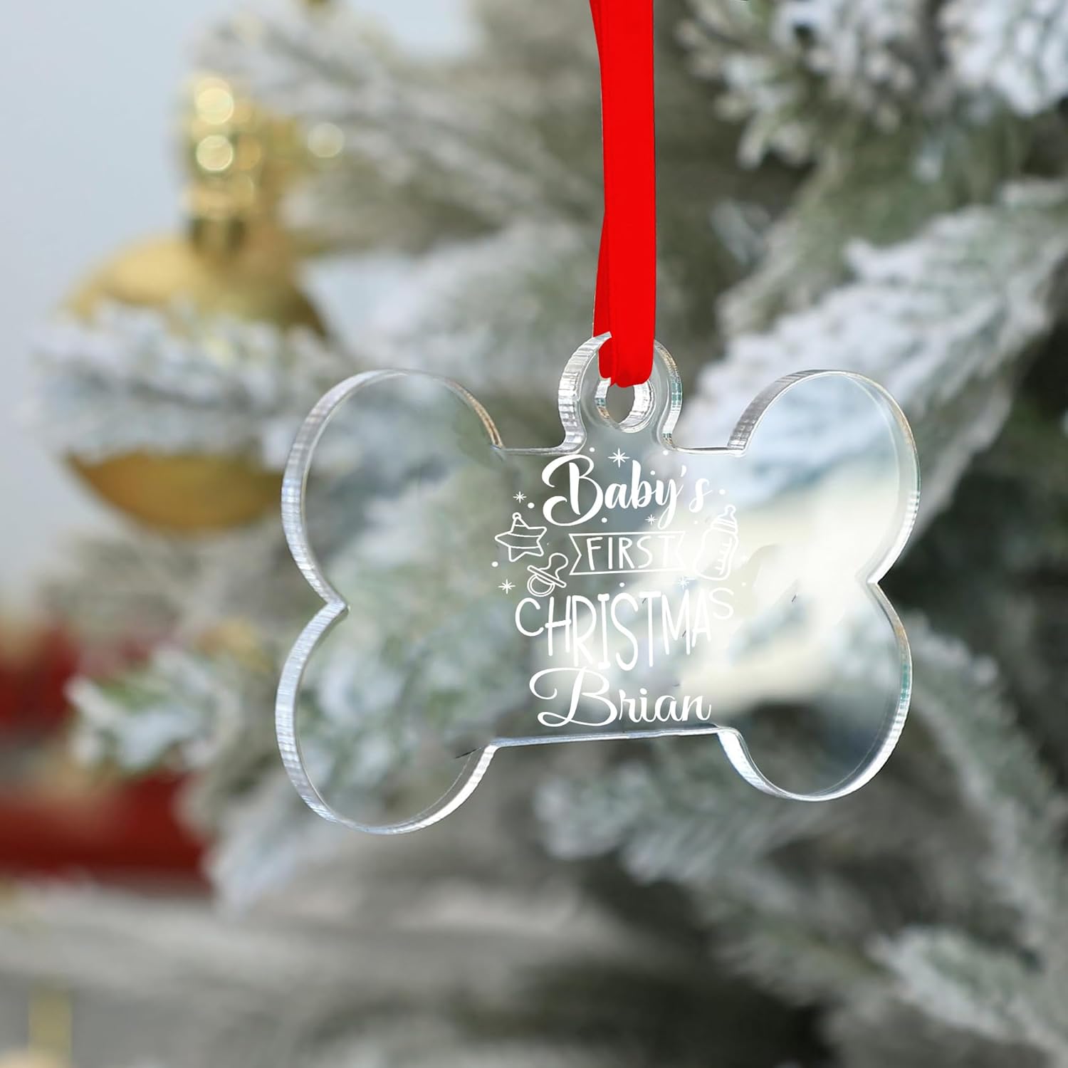 Personalized Babys First Christmas Ornament 2024