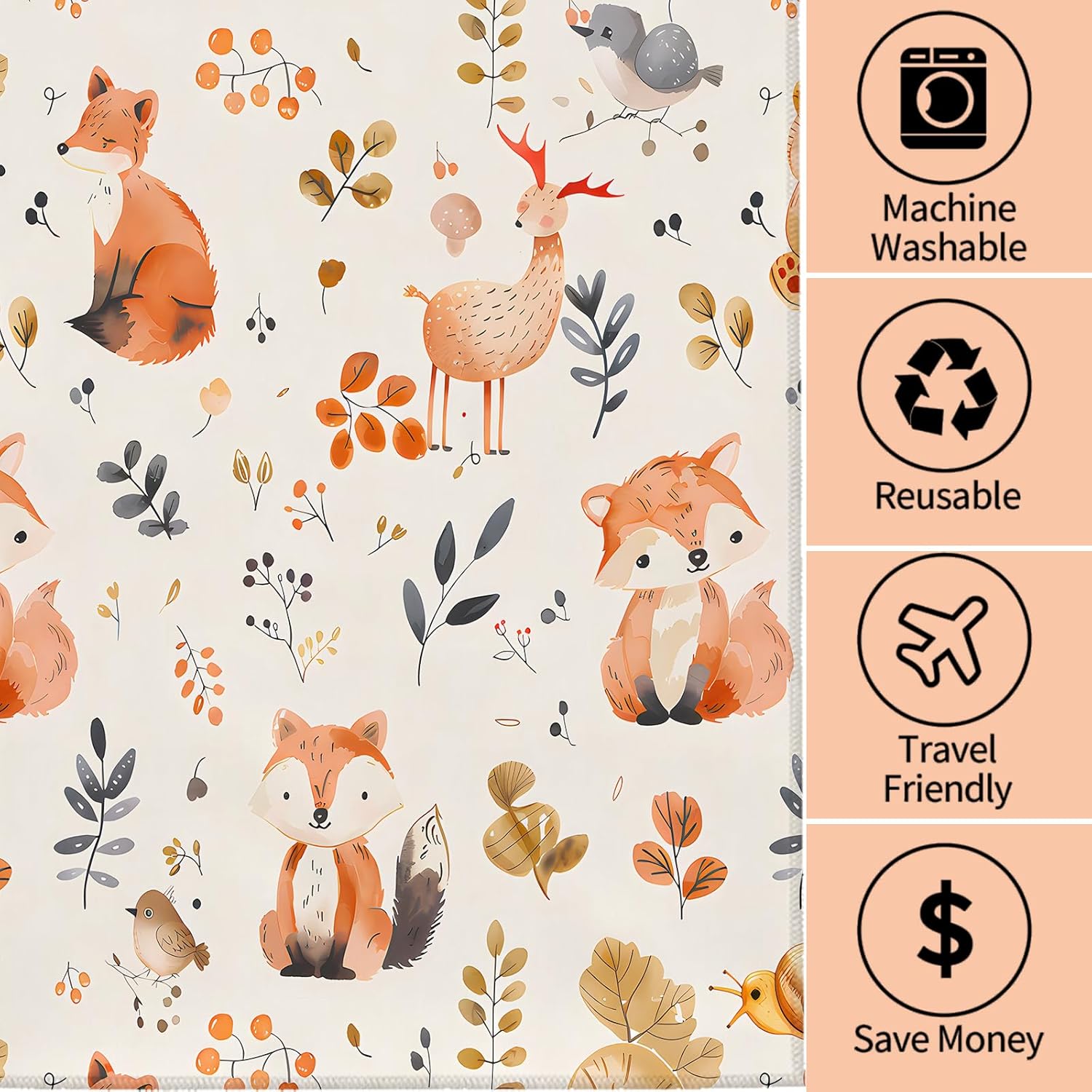 AmePay Woodland Animal Hand Towels 2 Pack