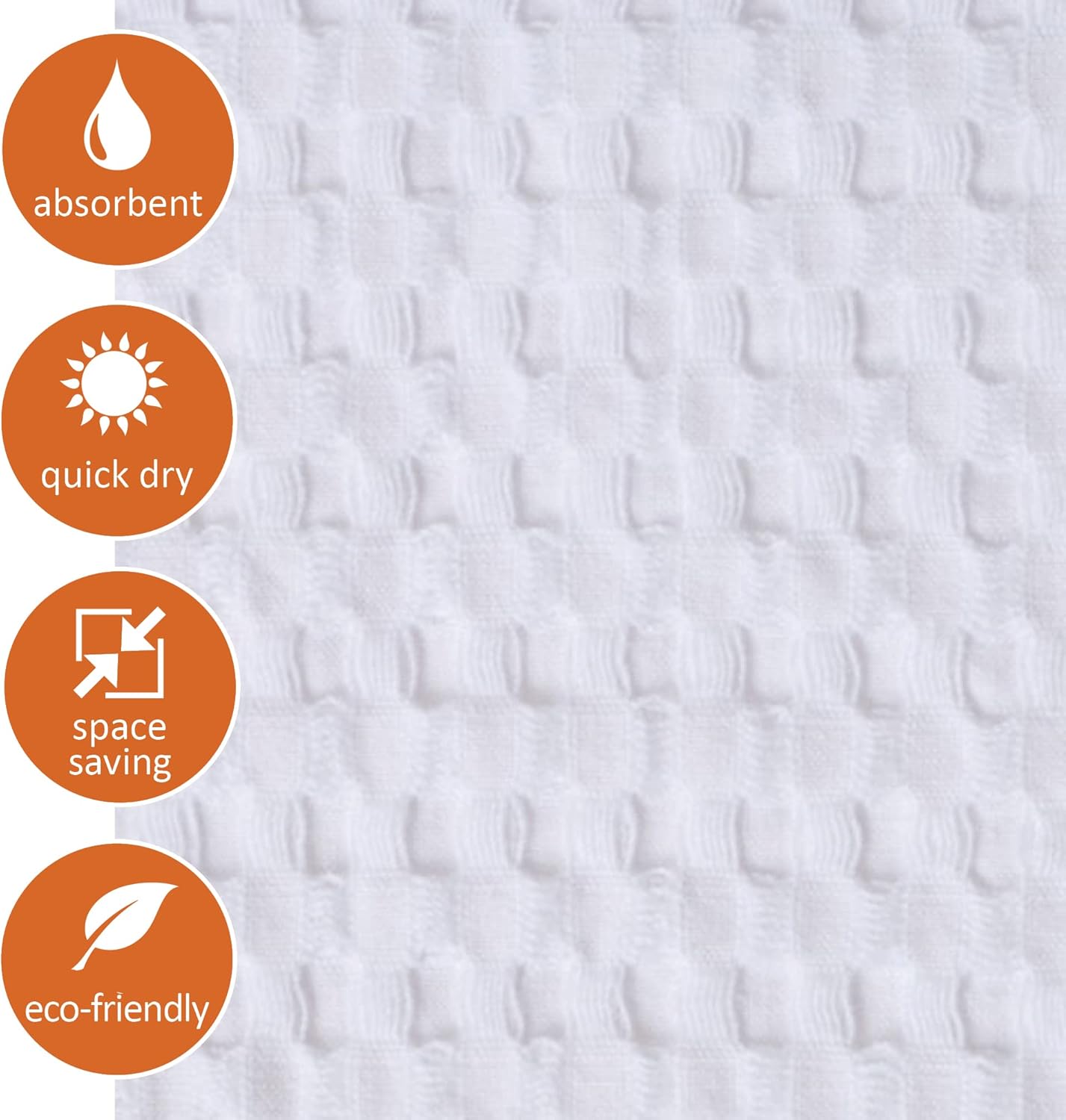 Gildens Tree Waffle Hand Towels Set of 2 White