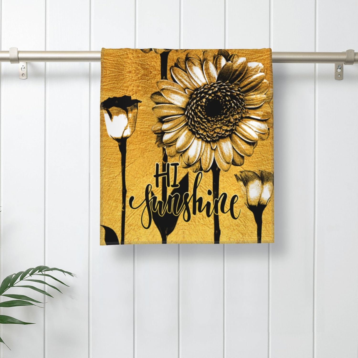 Bapcoku Sunflower Hand Towels Set of 2 1