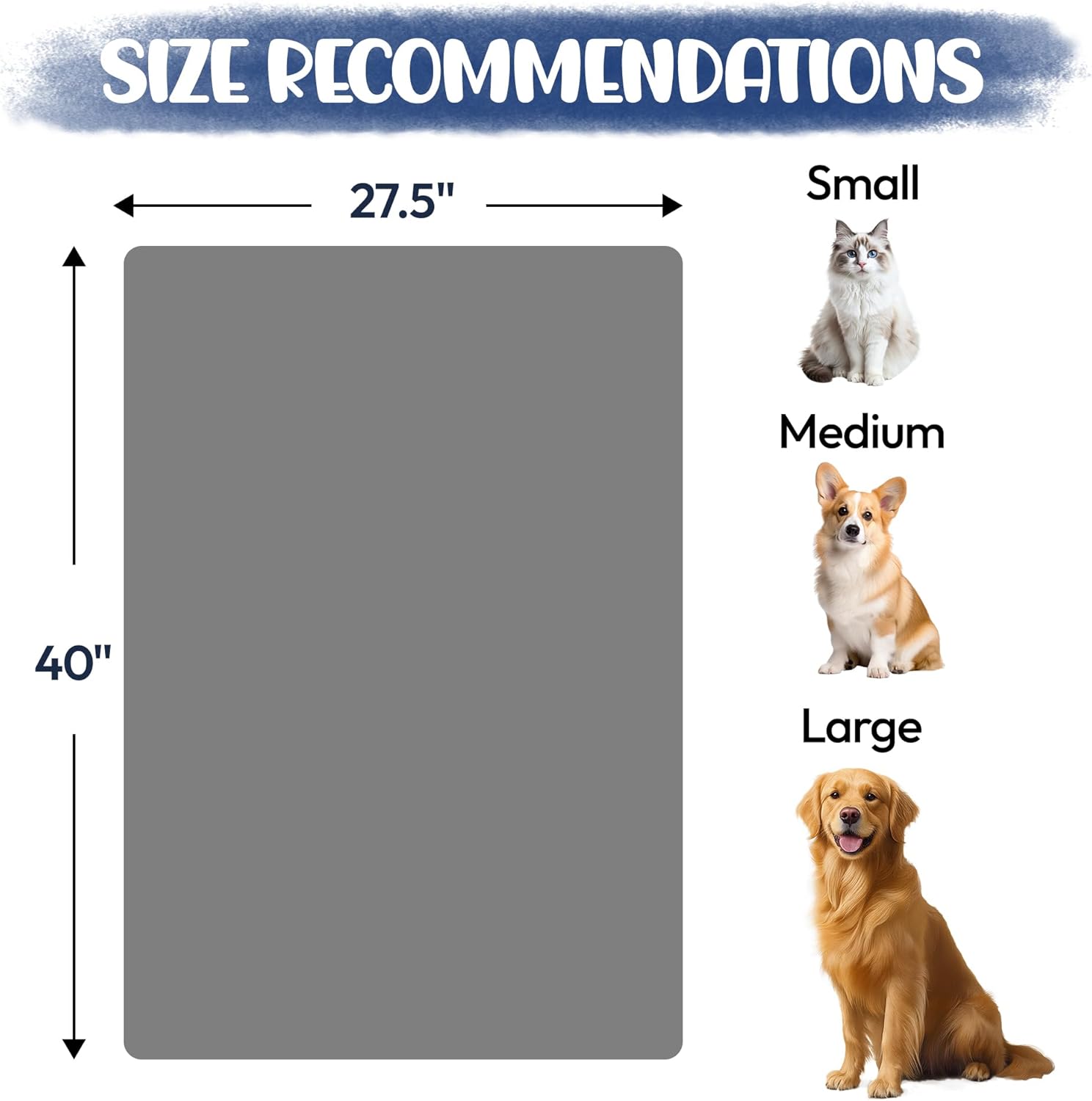 JML Microfiber Pet Towel 2 Pack 40x275 Navy