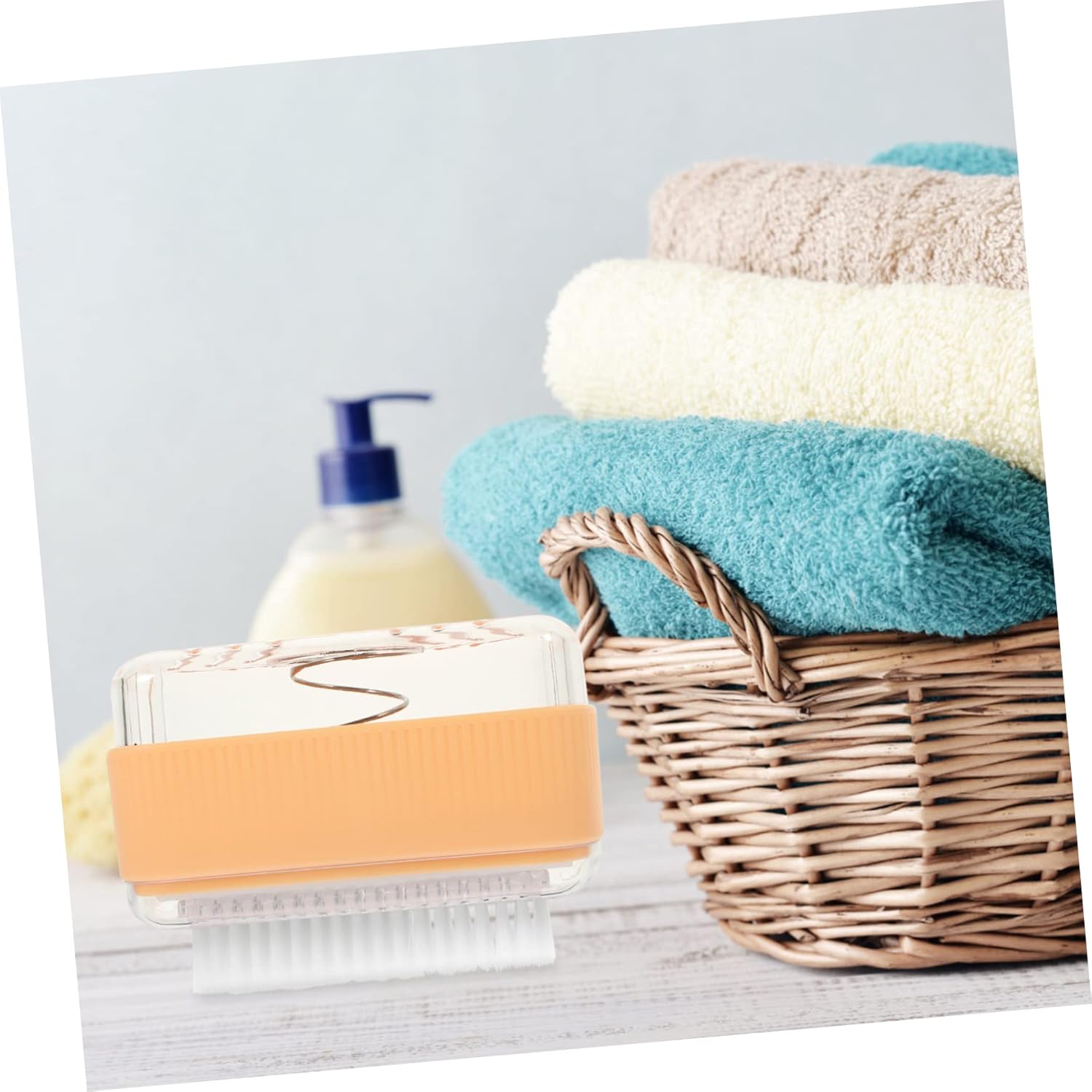 Multi Functional Box with Roller Brush for Soap and Laundry