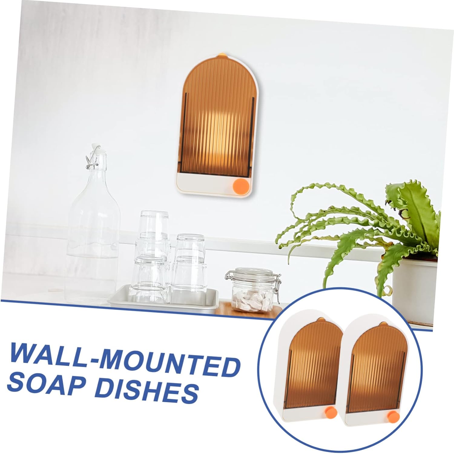UTHCLO Soap Bar Holder Tray Wall Mount