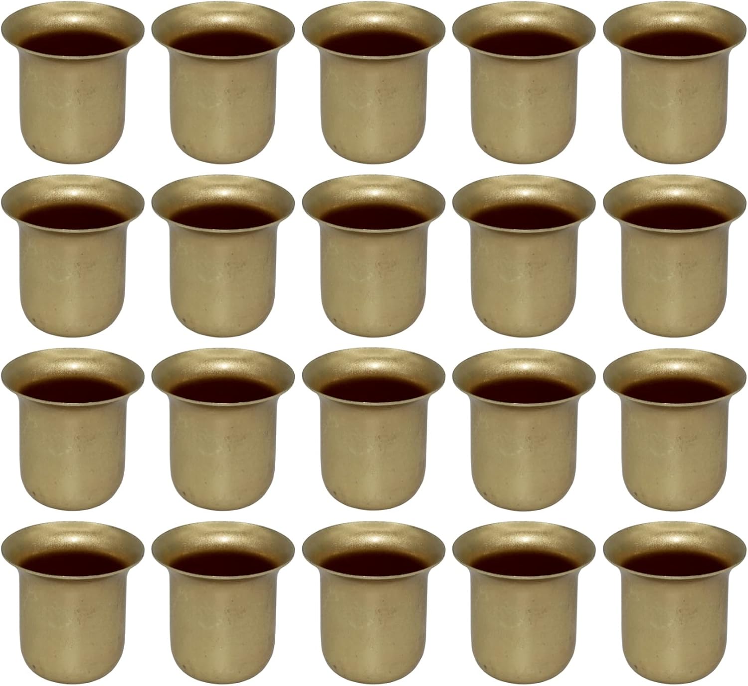 Creative Hobbies Brass Candle Holder Cups Pack of 20