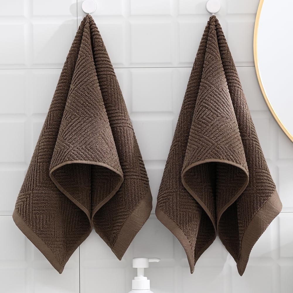 Sense Gnosis Chocolate Hand Towel Set of 2