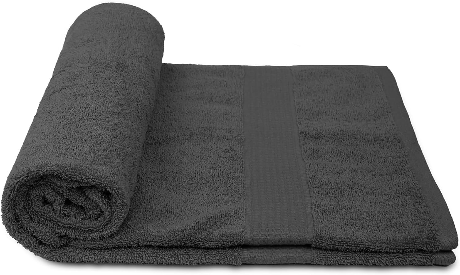 ZUPERIA Premium Bath Towels Pack of 4 - 30x60 Inches Grey