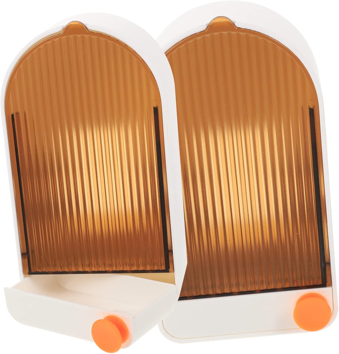 2-Piece Mounted Soap Dish Holder Wall Soap Drainer