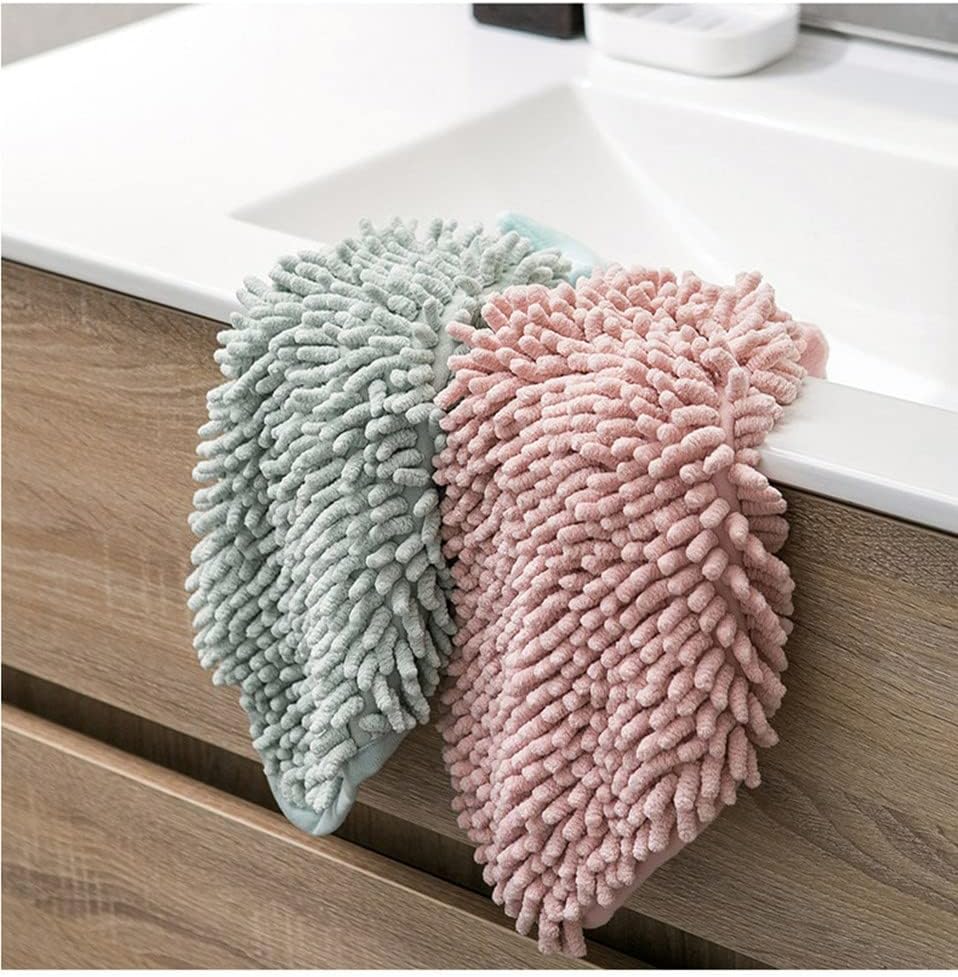 Ivymei 4 Pack Cute Animal Chenille Hand Towels