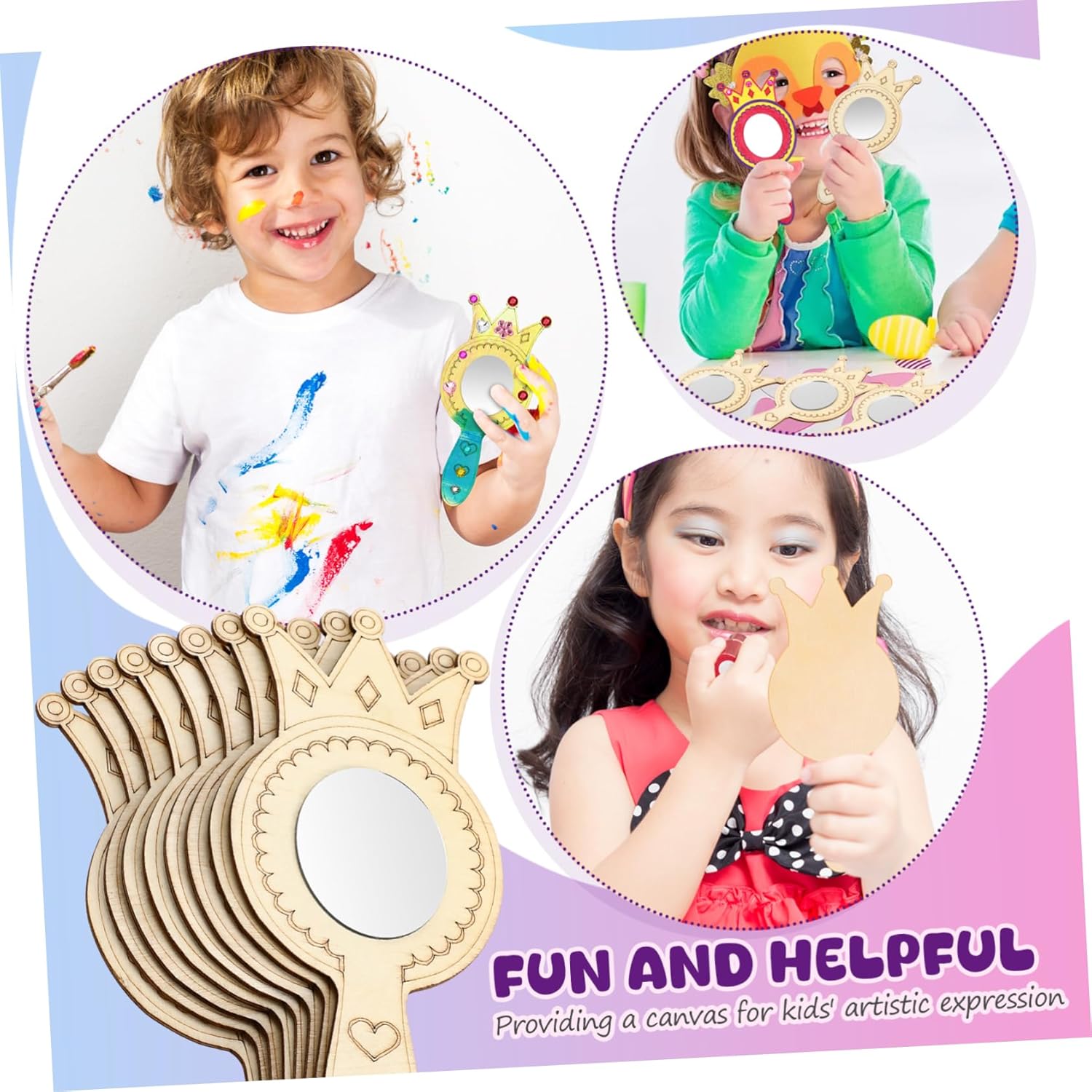 VOSAREA DIY Mirror Kit for Boys and Girls