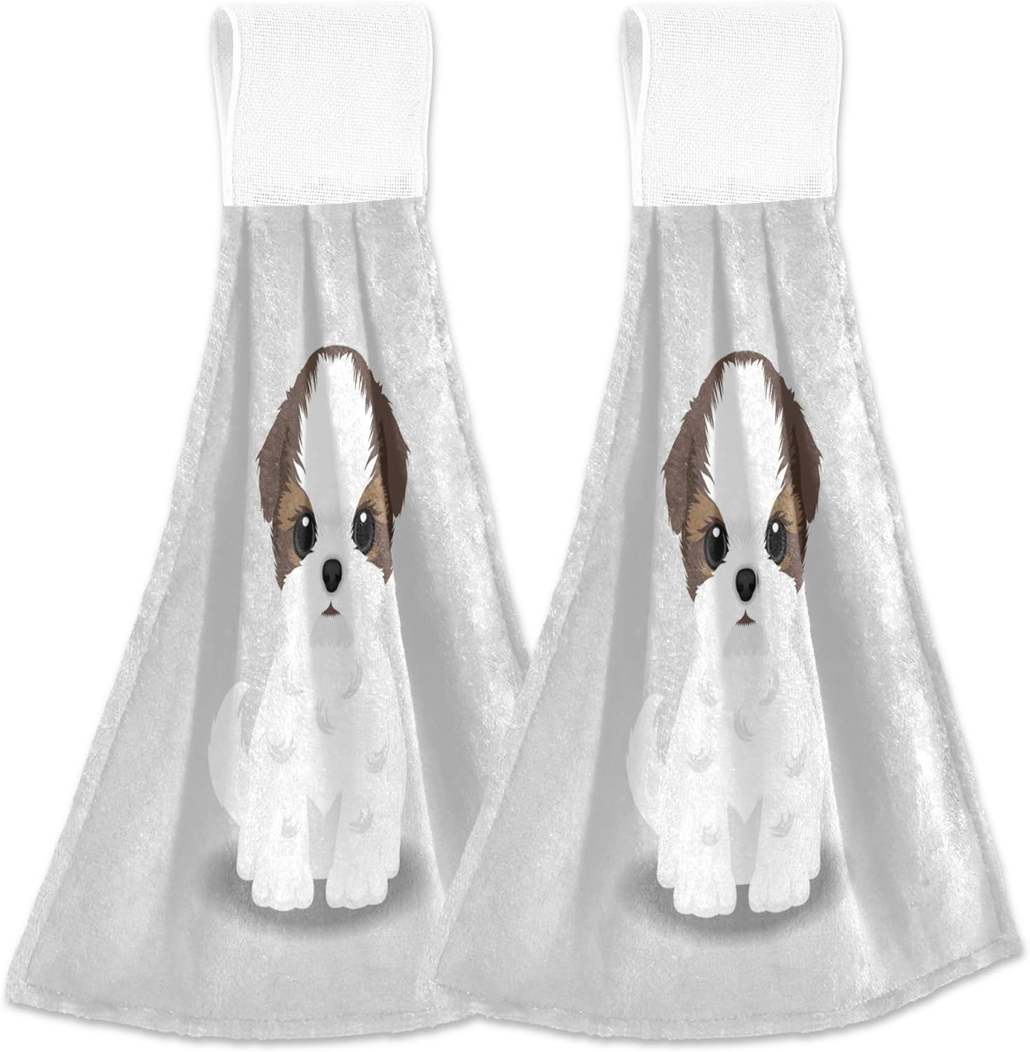 Aslsiy Shih Tzu Hanging Towel Set of 2
