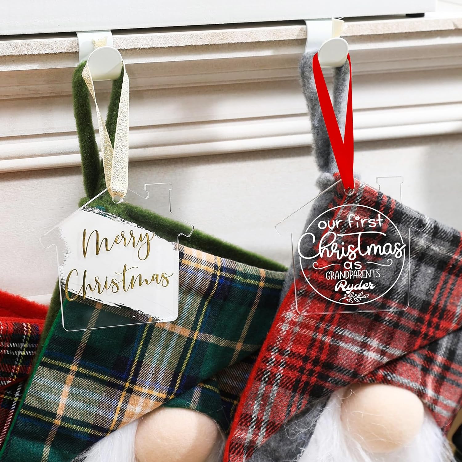Jasilon Personalized Babys 1st Christmas Ornament