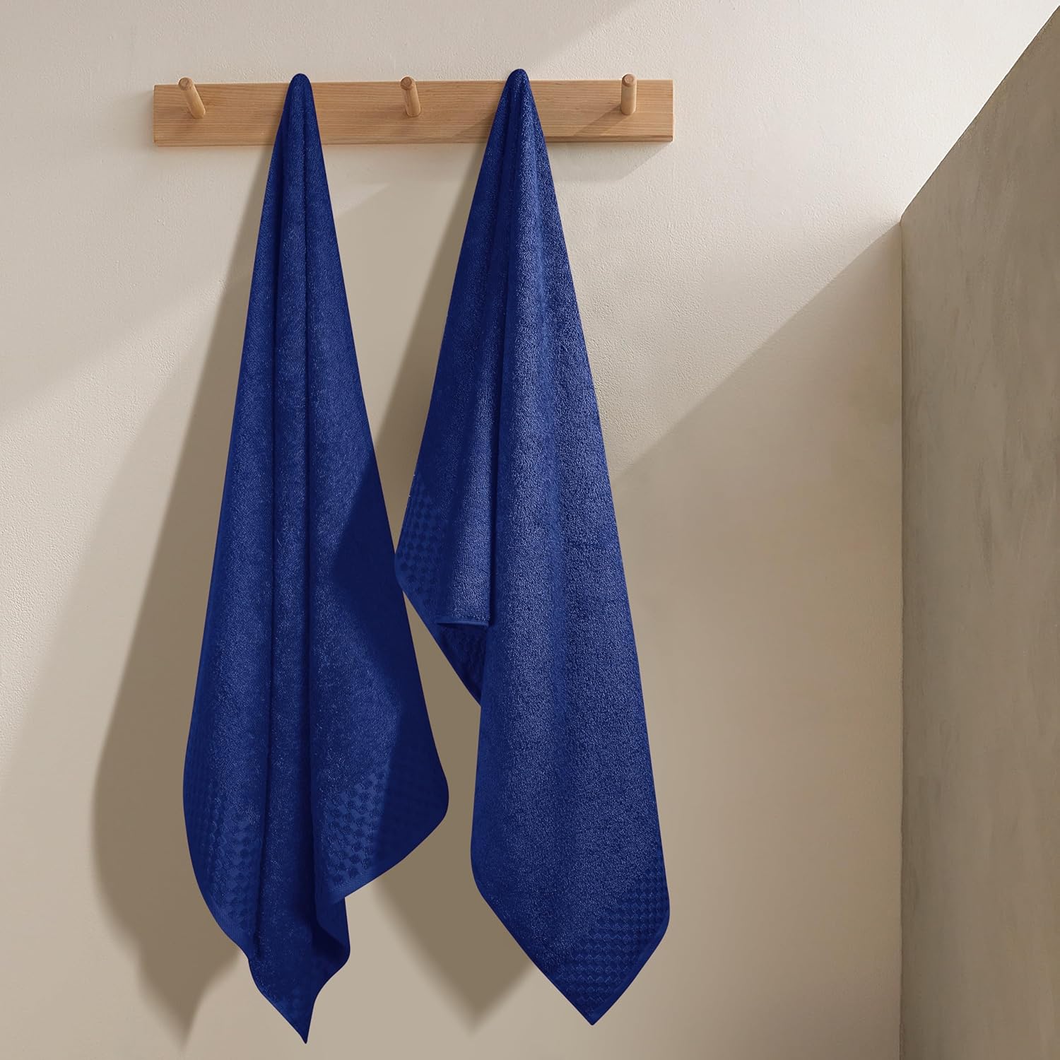 MyOwn Ultra Soft 2 Pack Bath Towel Set Navy Blue