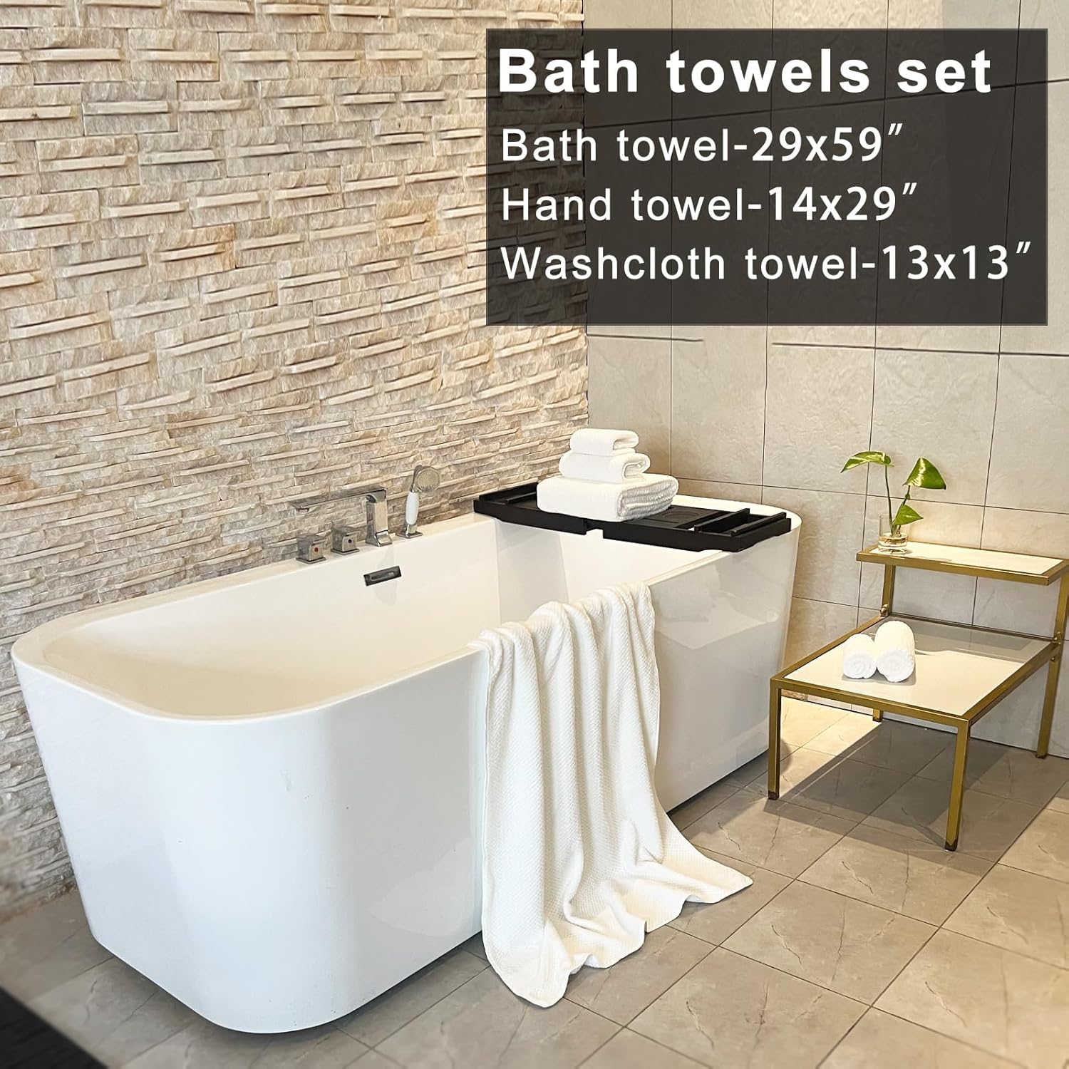 YTYC 29x59 Inch Extra Large Microfiber Towel Set - 6 Piece Quick Dry Soft