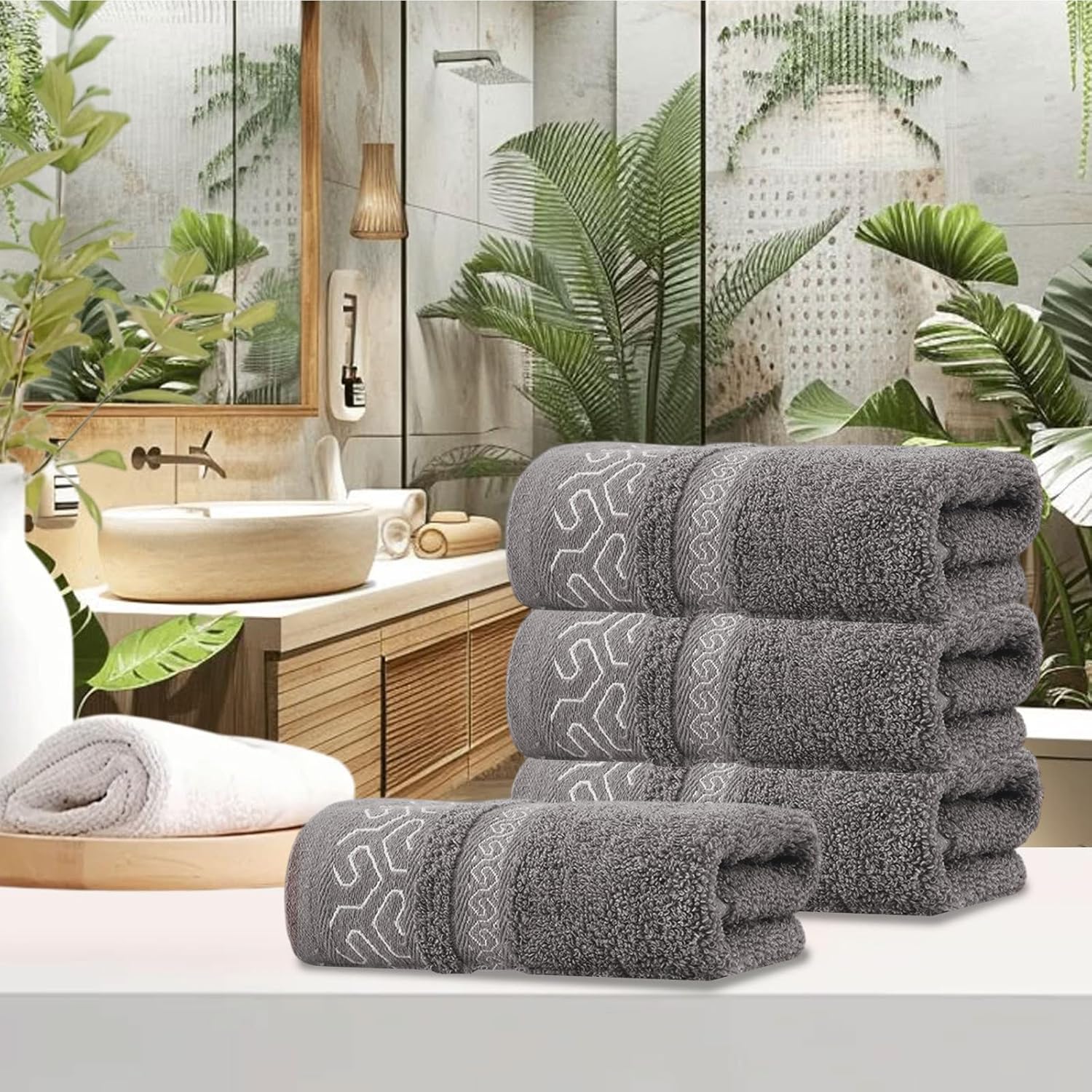 Soft Cotton Towel Absorbent Thick 74x34cm