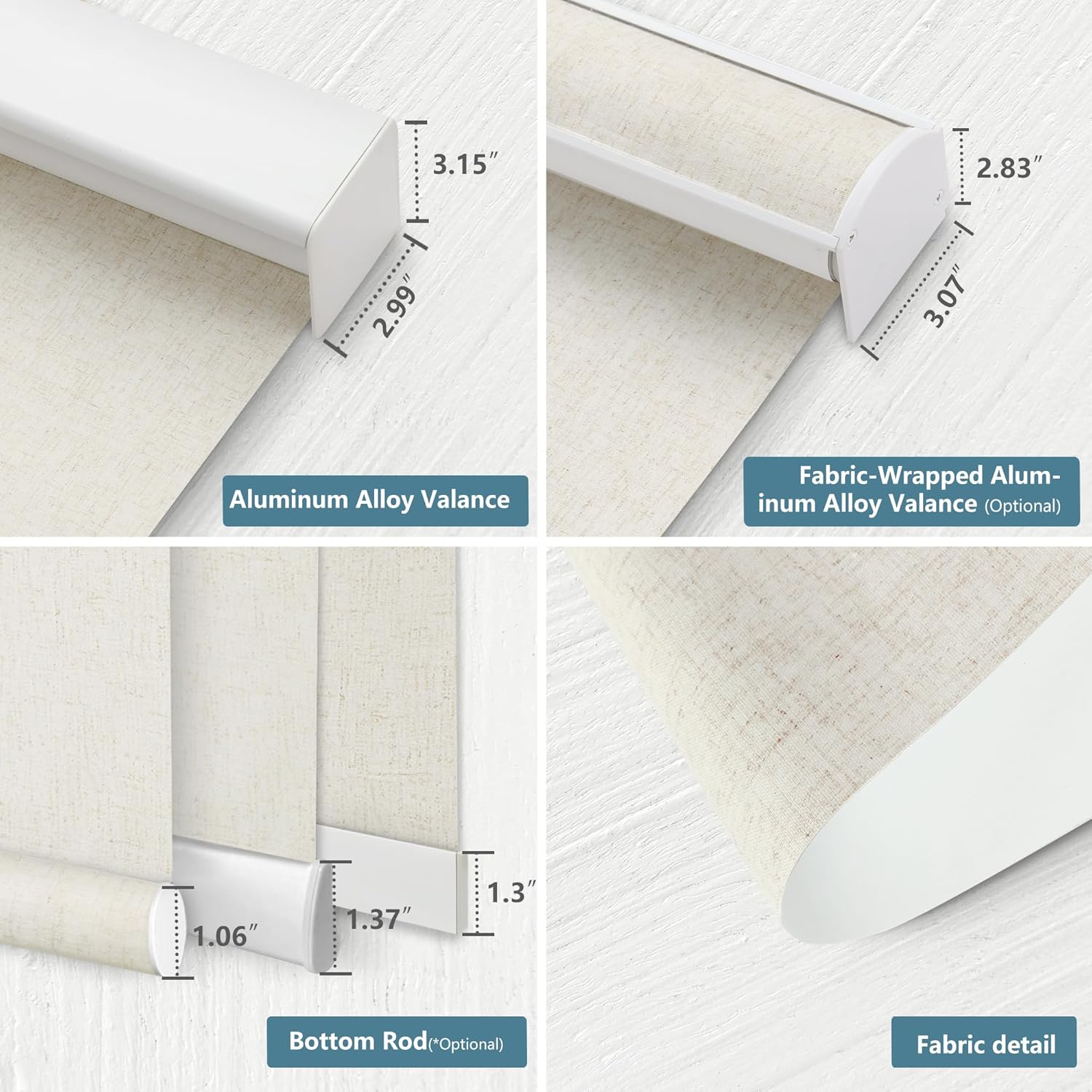 Bringnox Motorized Blinds with Remote and Smart Home Integration