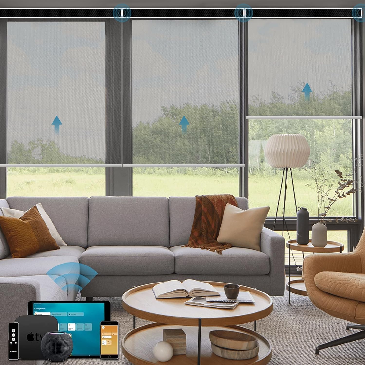 Weffort 5 Openness Smart Blinds with Alexa Compatibility
