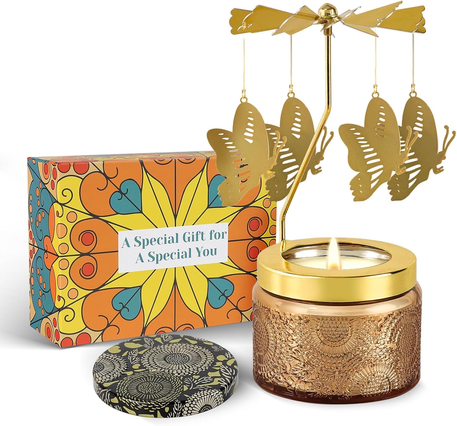 Unique Rotating Candles for Women Birthday Gifts