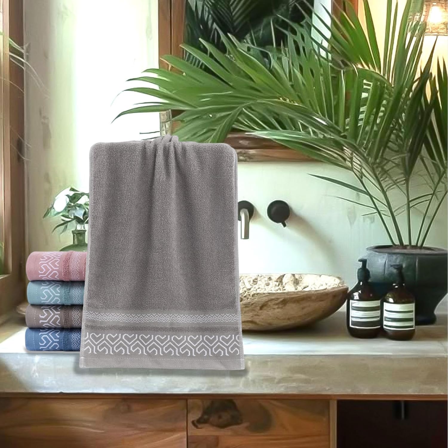 Soft Cotton Towel Absorbent Thick 74x34cm