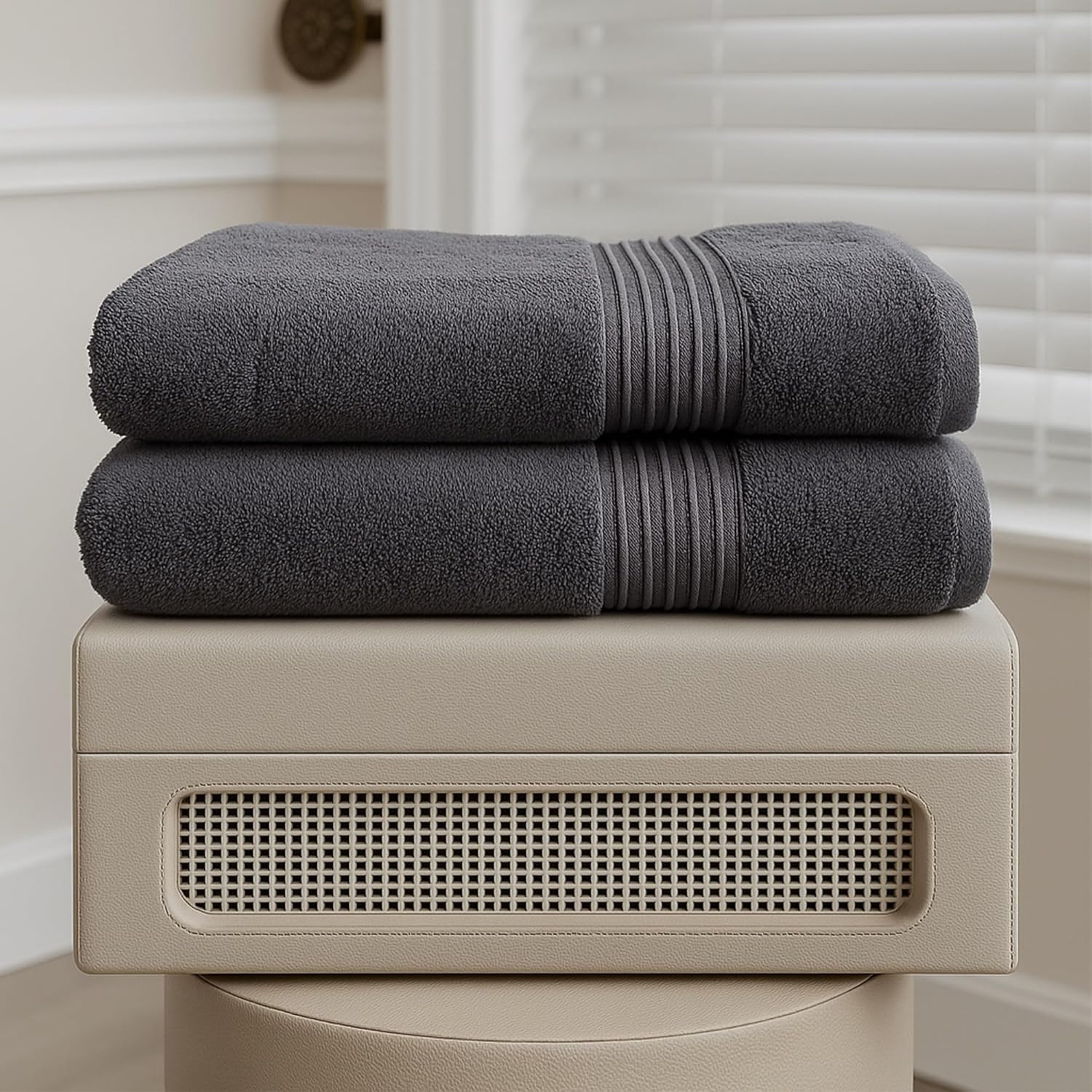 Milara Turkish Super-Plush Bath Towel Set 2-Piece