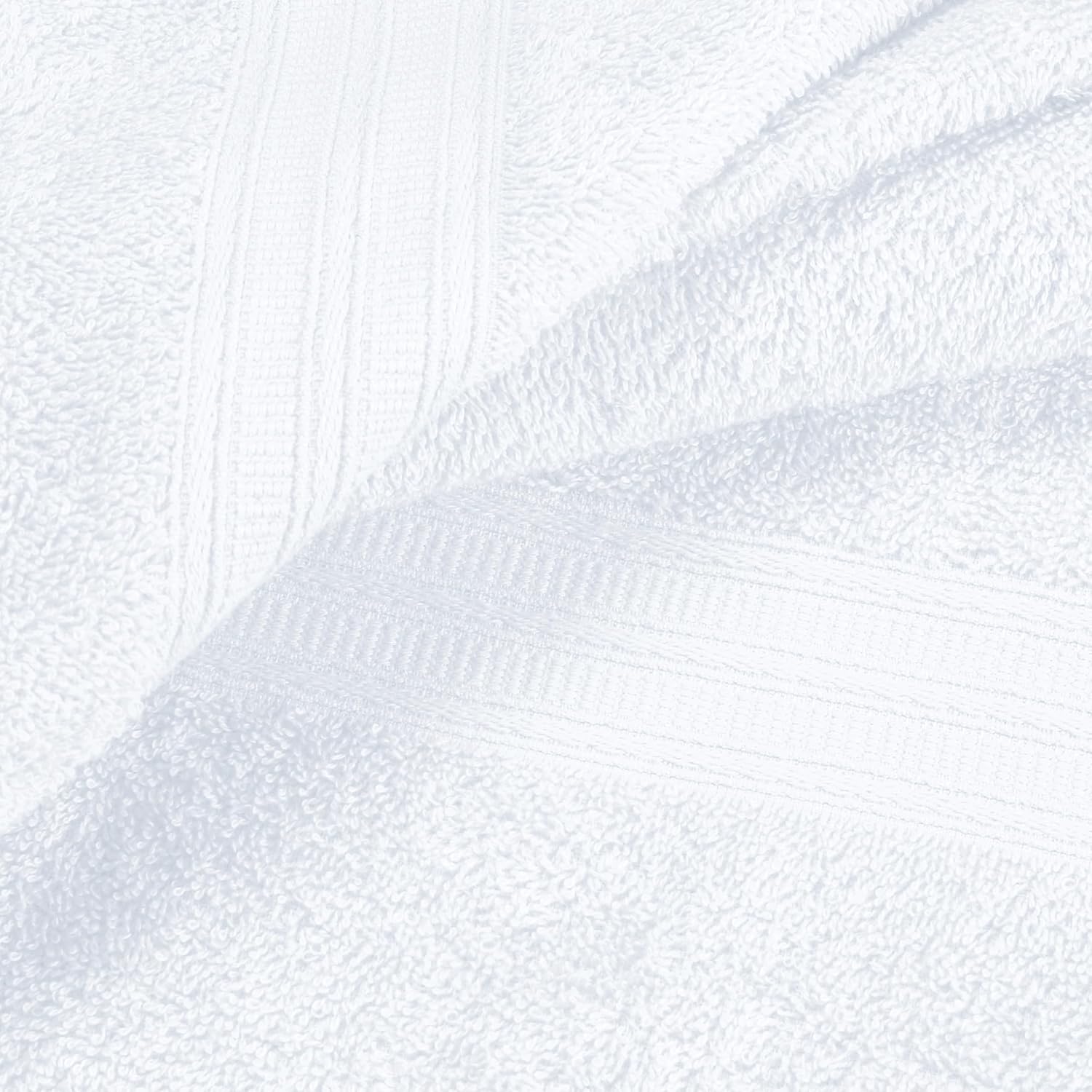 BOUTIQUO 6 Pack Cotton Towel Set - Ultra Soft Lightweight