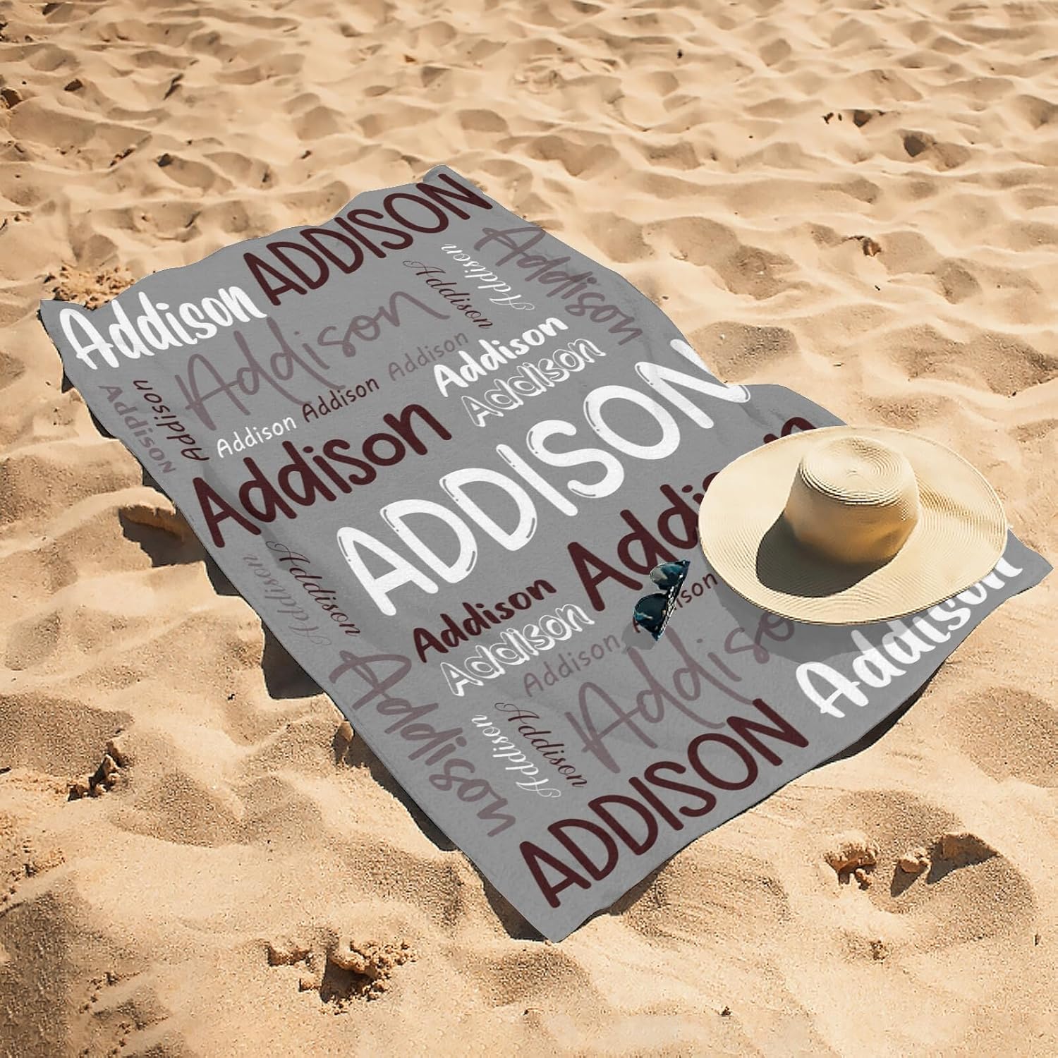 DrTOUGH Custom Beach Towel with Name Quick-Dry 30 x 60