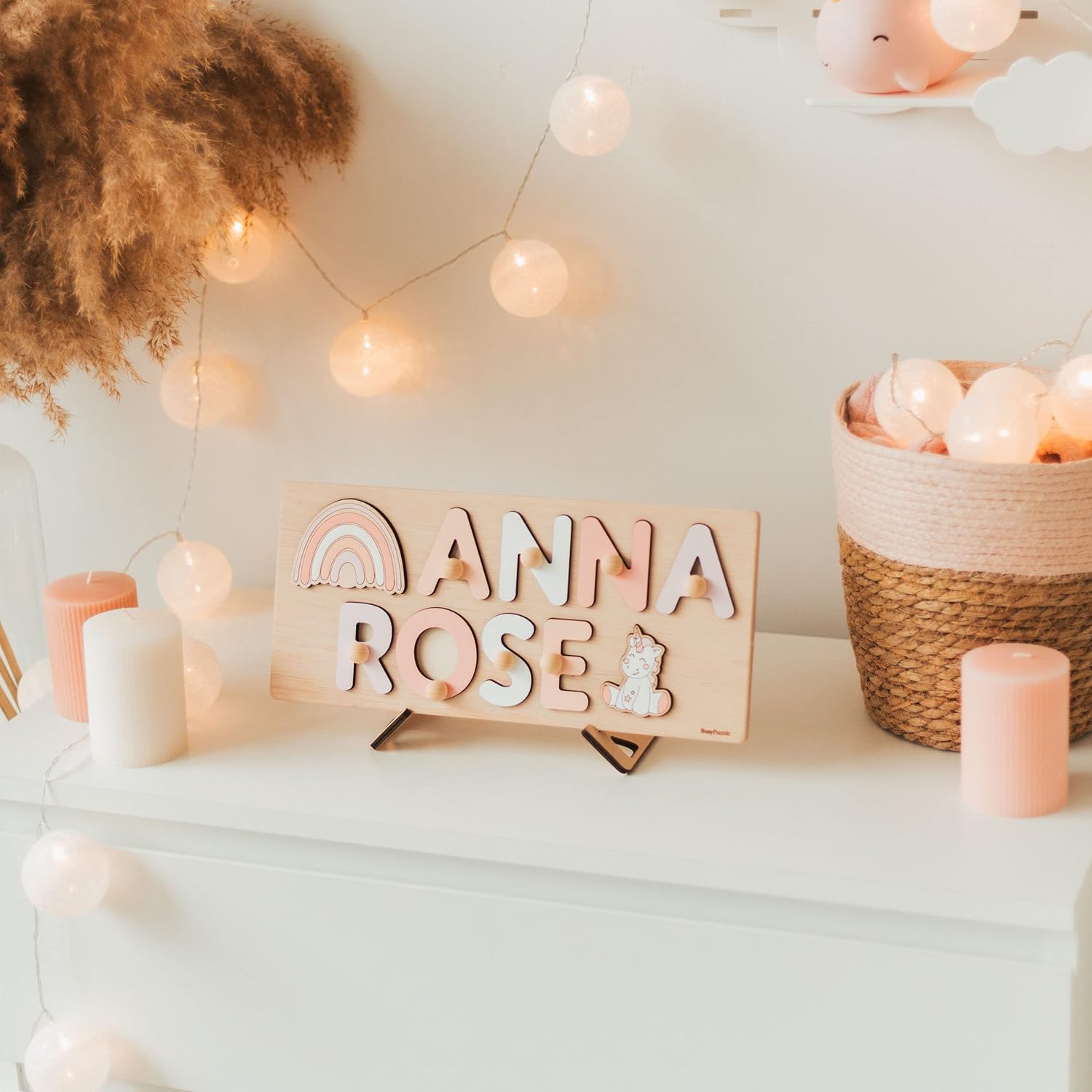 Personalized Wooden Name Puzzle Montessori Toy
