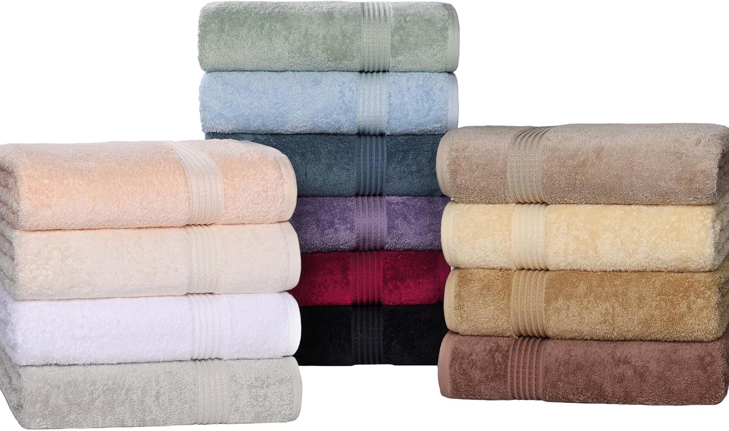 Superior Egyptian Cotton 6-Piece Towel Set White
