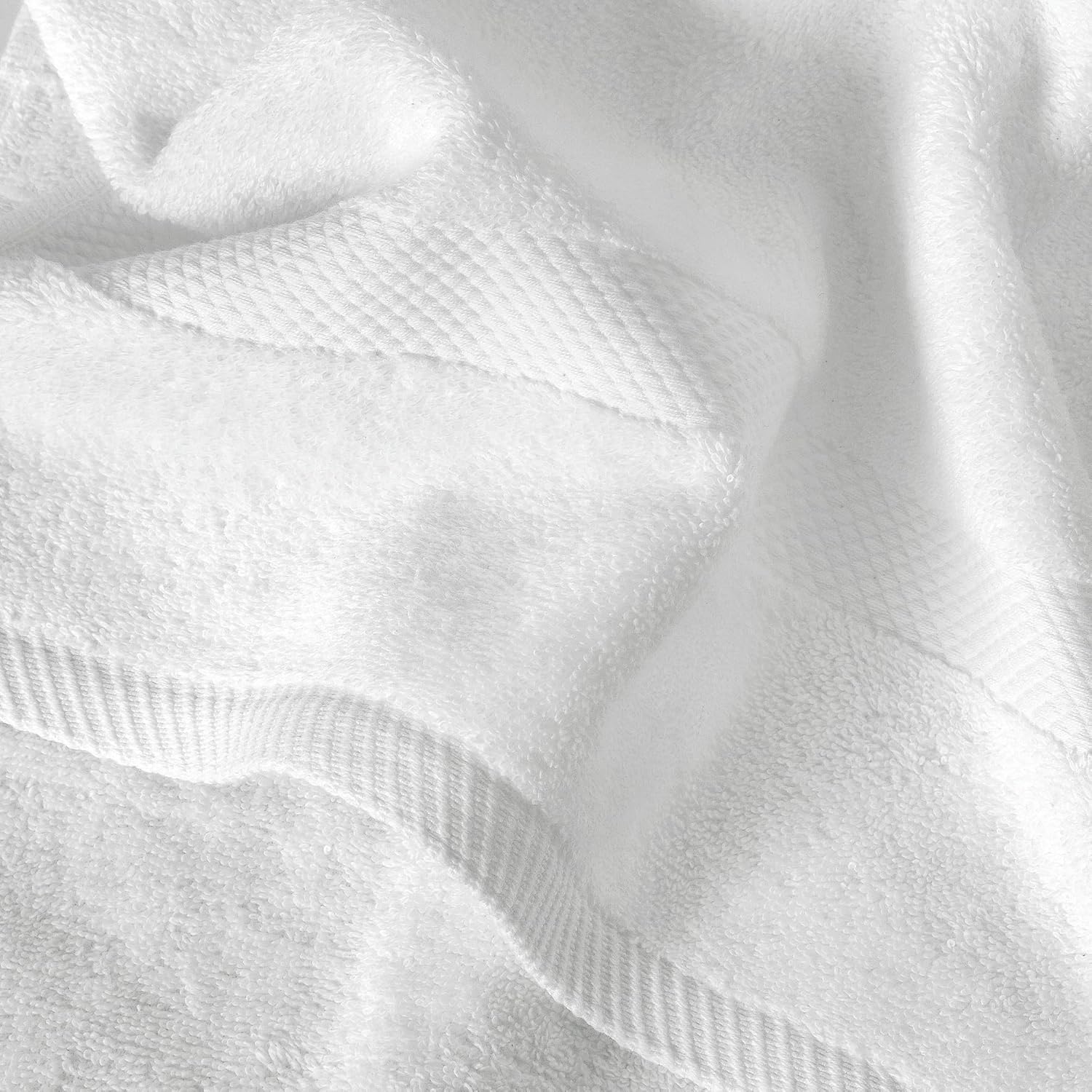 Luxurious Sunset White Bath Towel Set - 30x58