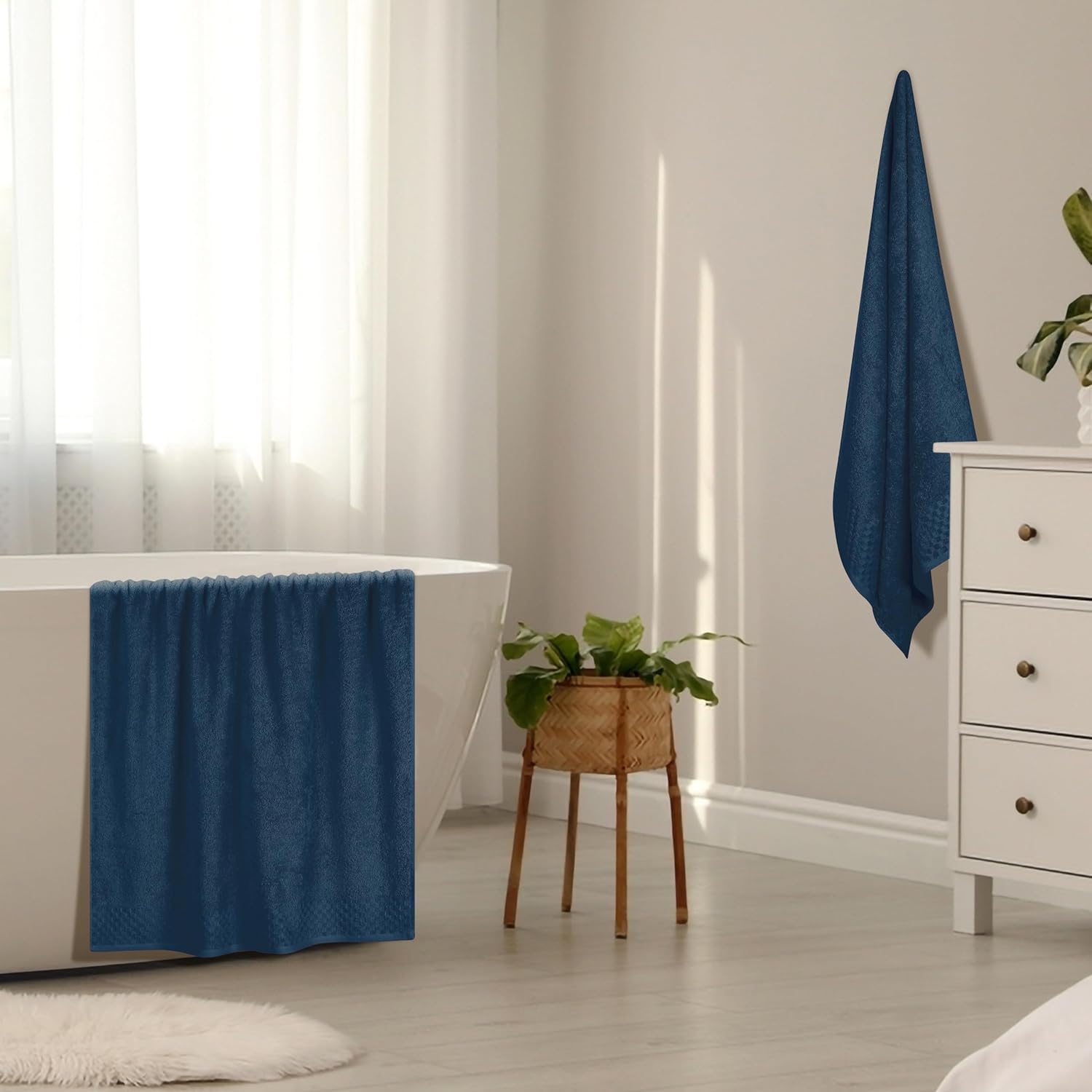 MyOwn Ultra Soft 2 Pack Oversized Bath Towel Set Mineral Blue