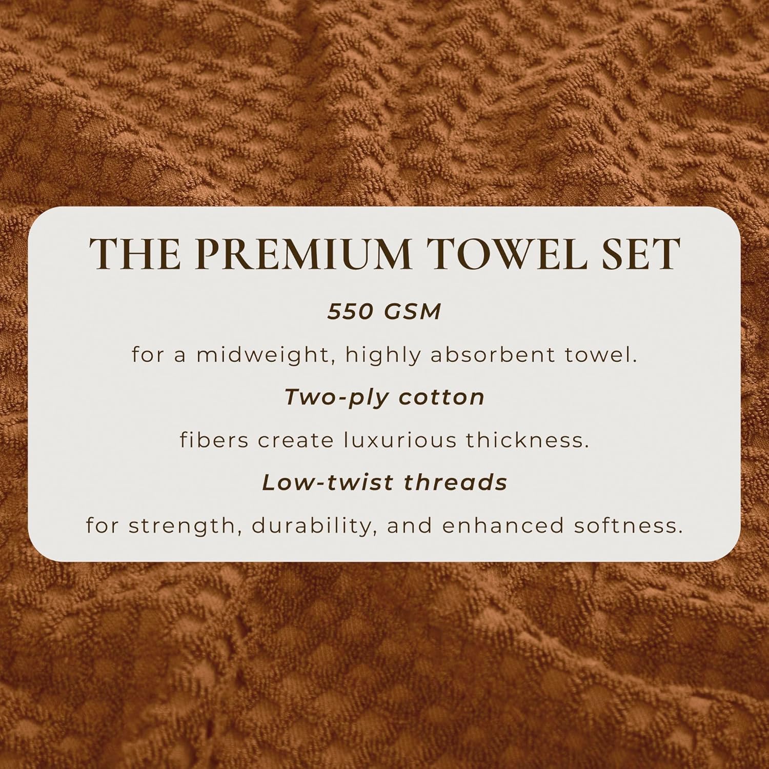 Great Bay Home Orange Bath Towels 6 Pack