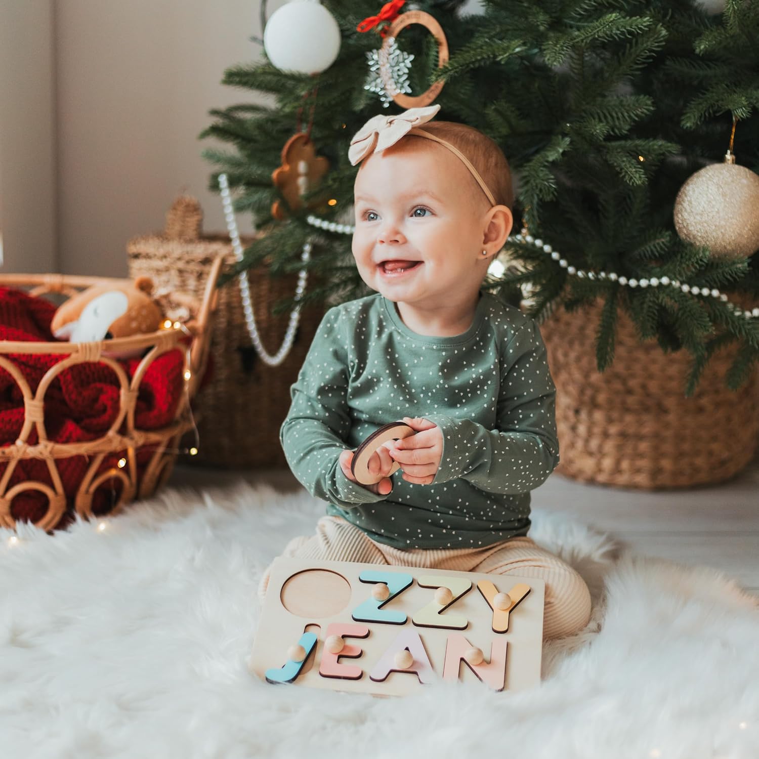Personalized Wooden Name Puzzle Montessori Toy