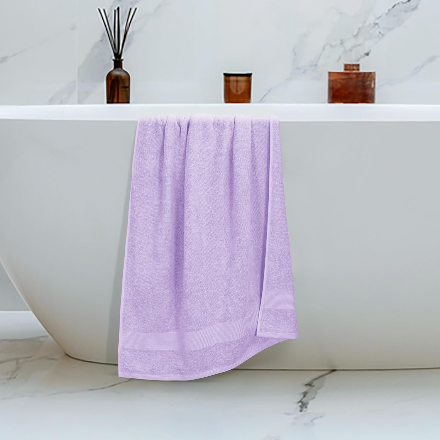 Belizzi Home 4 Pack Purple Bath Towels 27x54