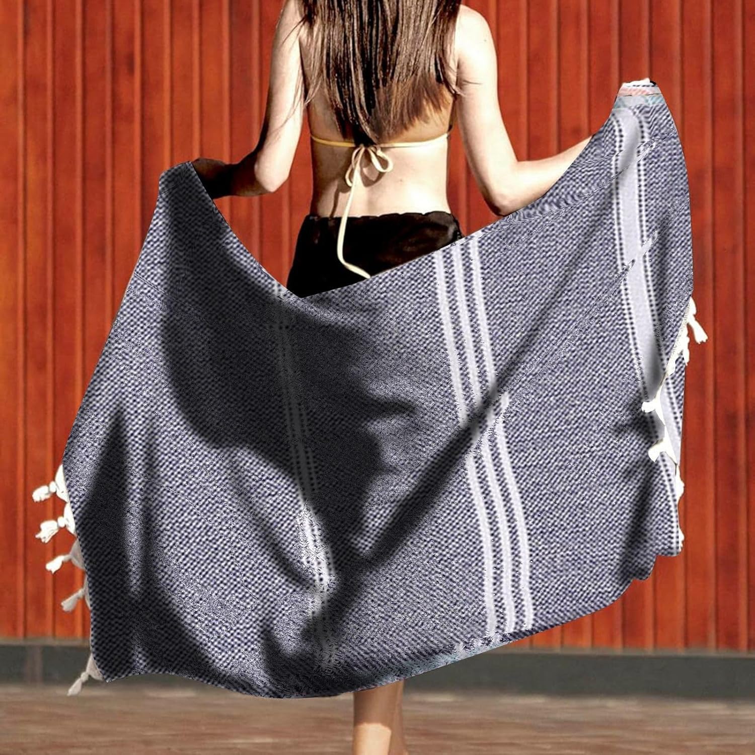 KELINFONG Oversized Beach Towel 70x40 Inch Soft Lightweight Quick Dry