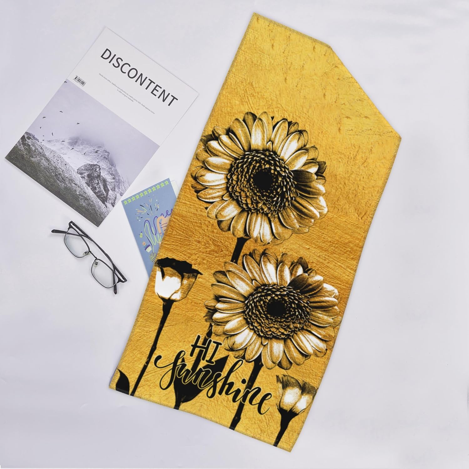 Bapcoku Sunflower Hand Towels Set of 2 1